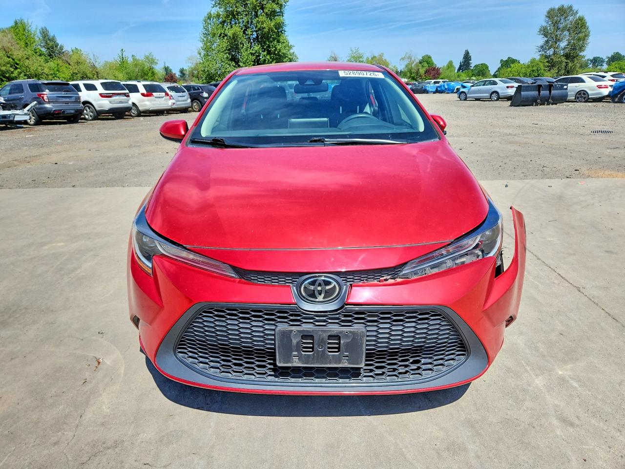 2020 Toyota Corolla Le Red vin: 5YFEPRAE5LP139051