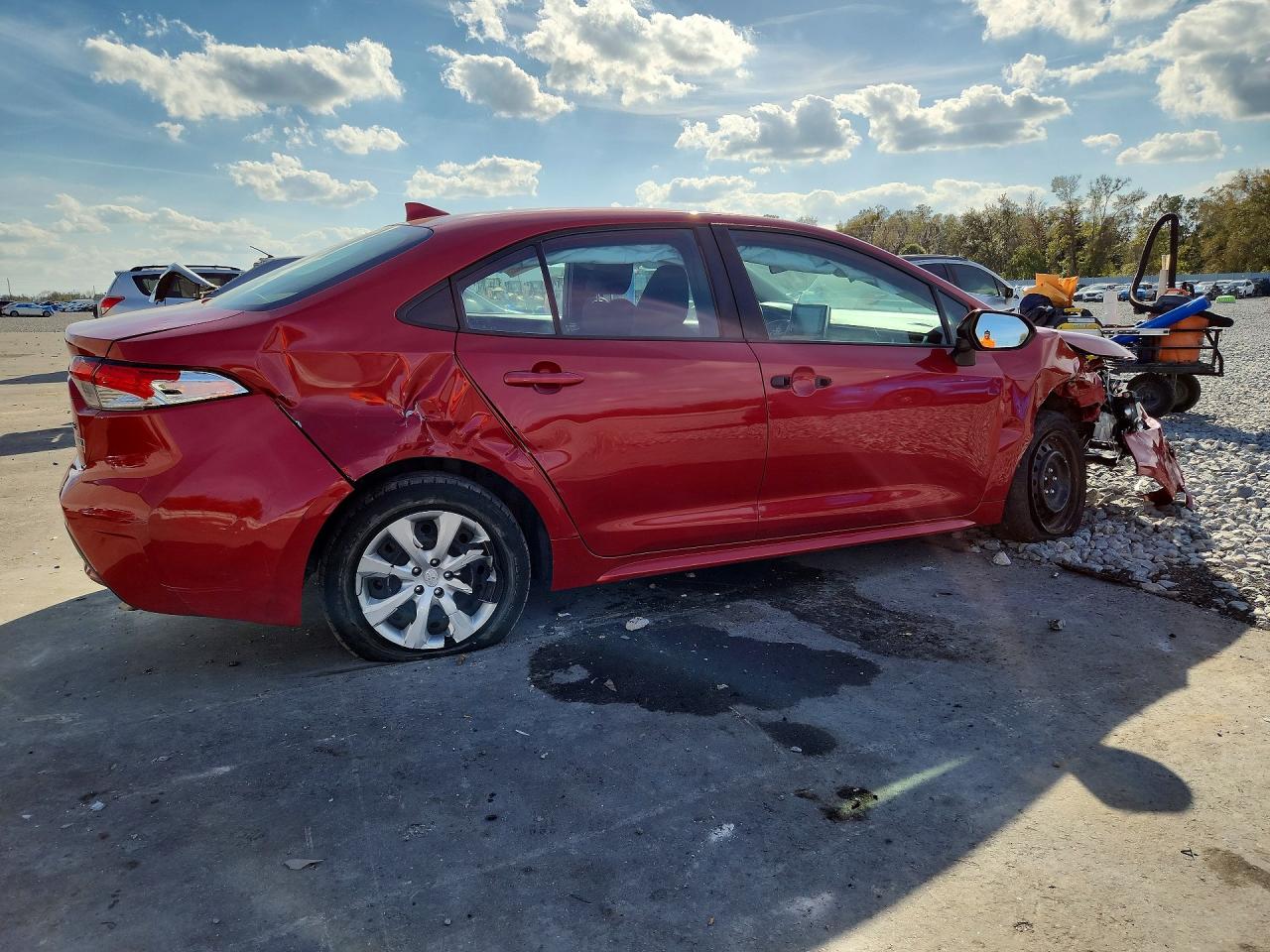 2020 Toyota Corolla Red vin: 5YFEPRAE7LP125801