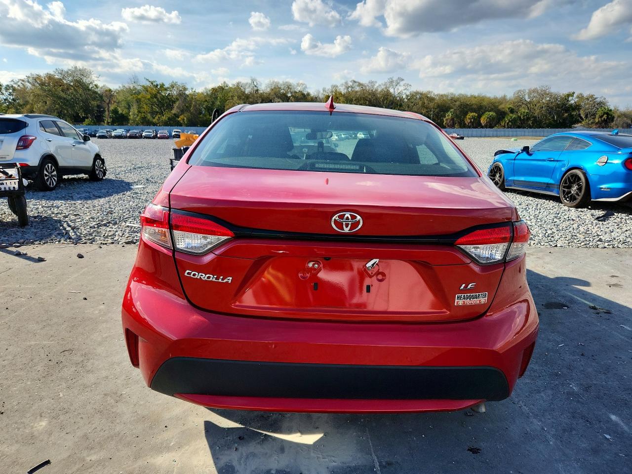 2020 Toyota Corolla Red vin: 5YFEPRAE7LP125801