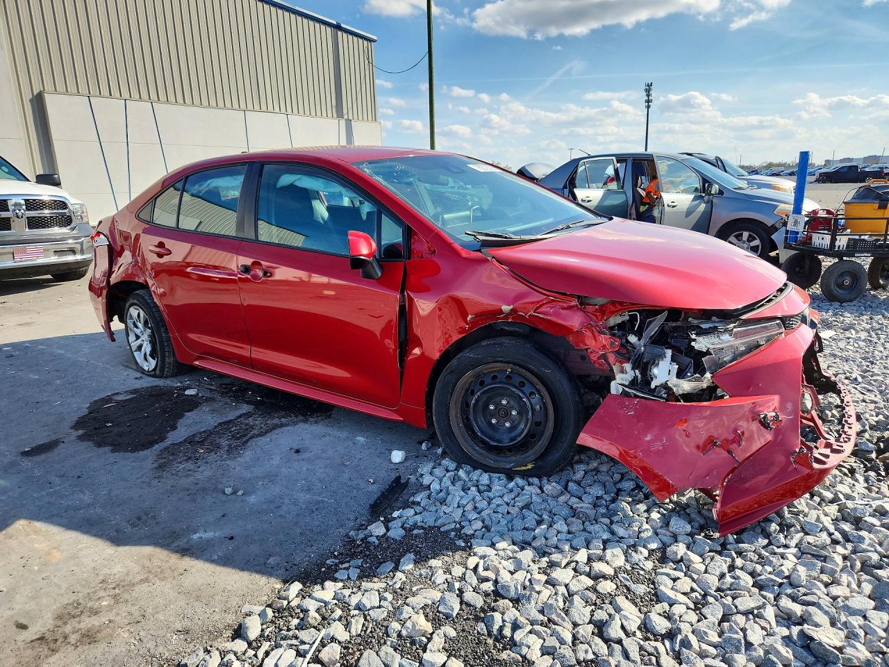 2020 Toyota Corolla Red vin: 5YFEPRAE7LP125801