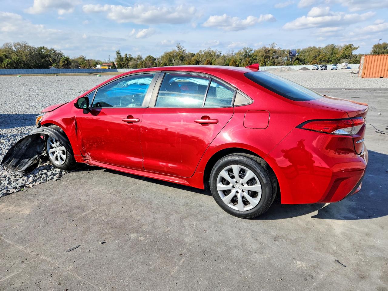 2020 Toyota Corolla Red vin: 5YFEPRAE7LP125801