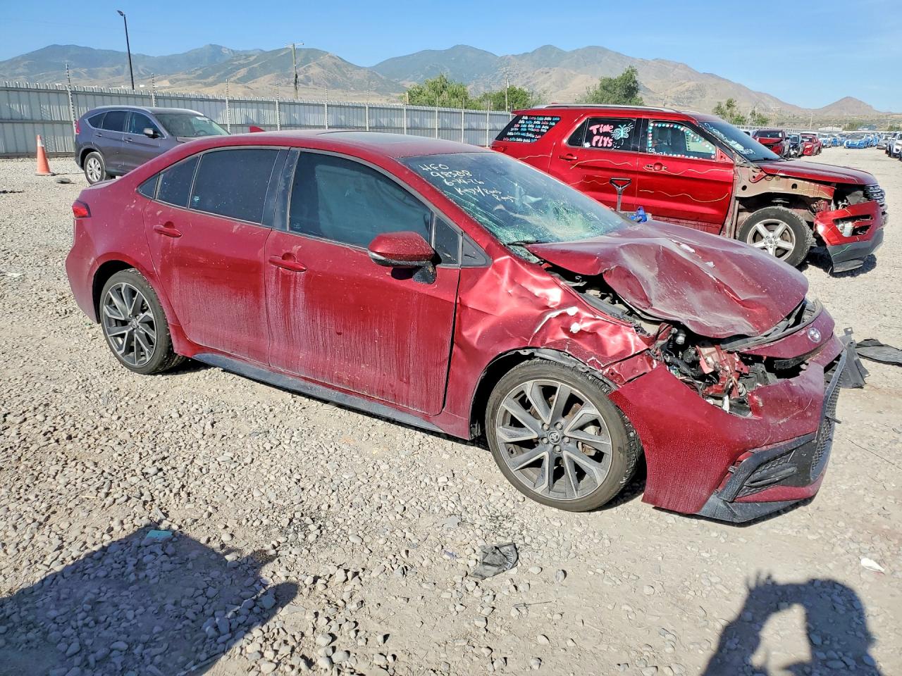 2022 Toyota Corolla Se Бордовый vin: 5YFM4MCE6NP131158