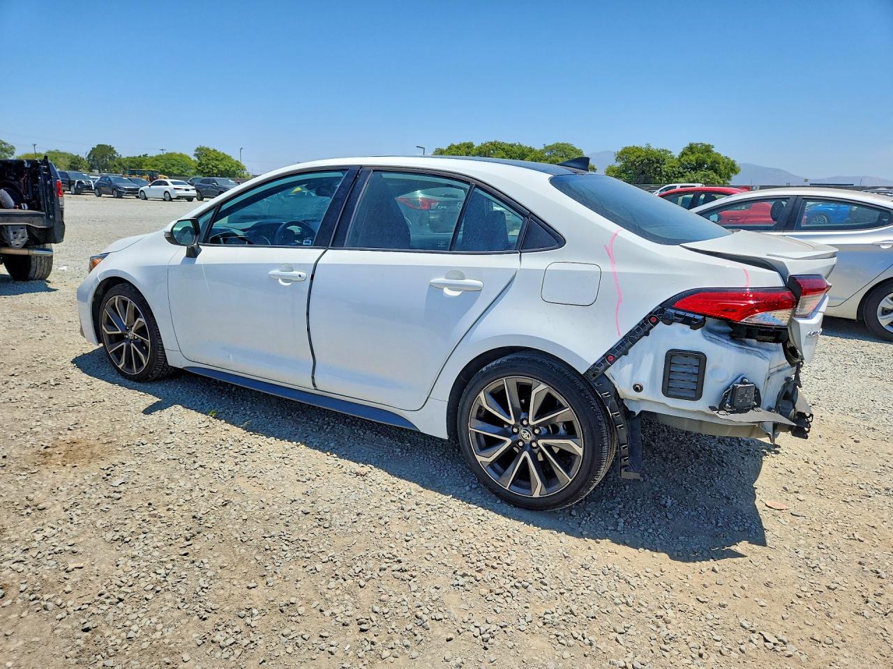 2022 Toyota Corolla Se White vin: 5YFP4MCE1NP129508