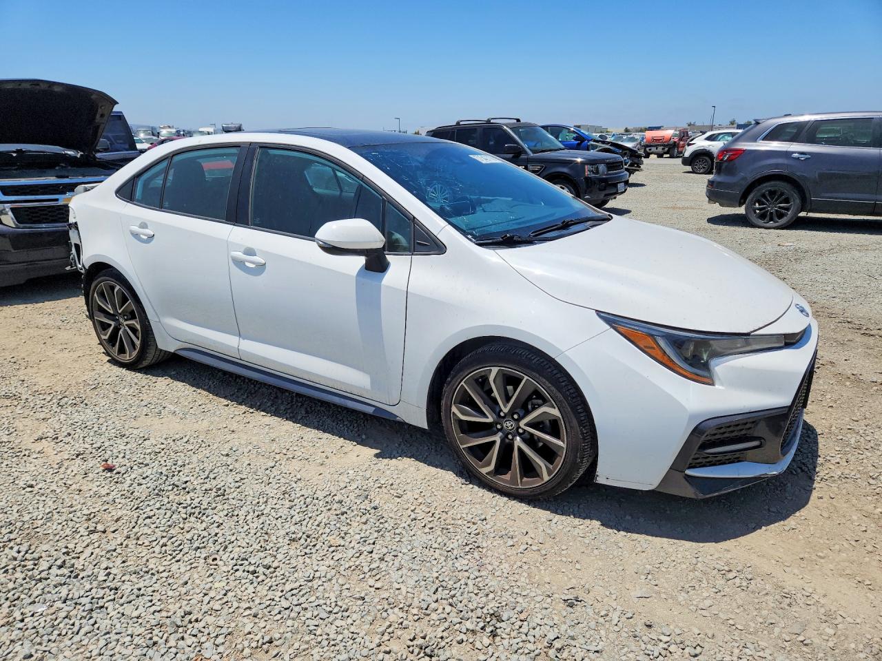 2022 Toyota Corolla Se White vin: 5YFP4MCE1NP129508