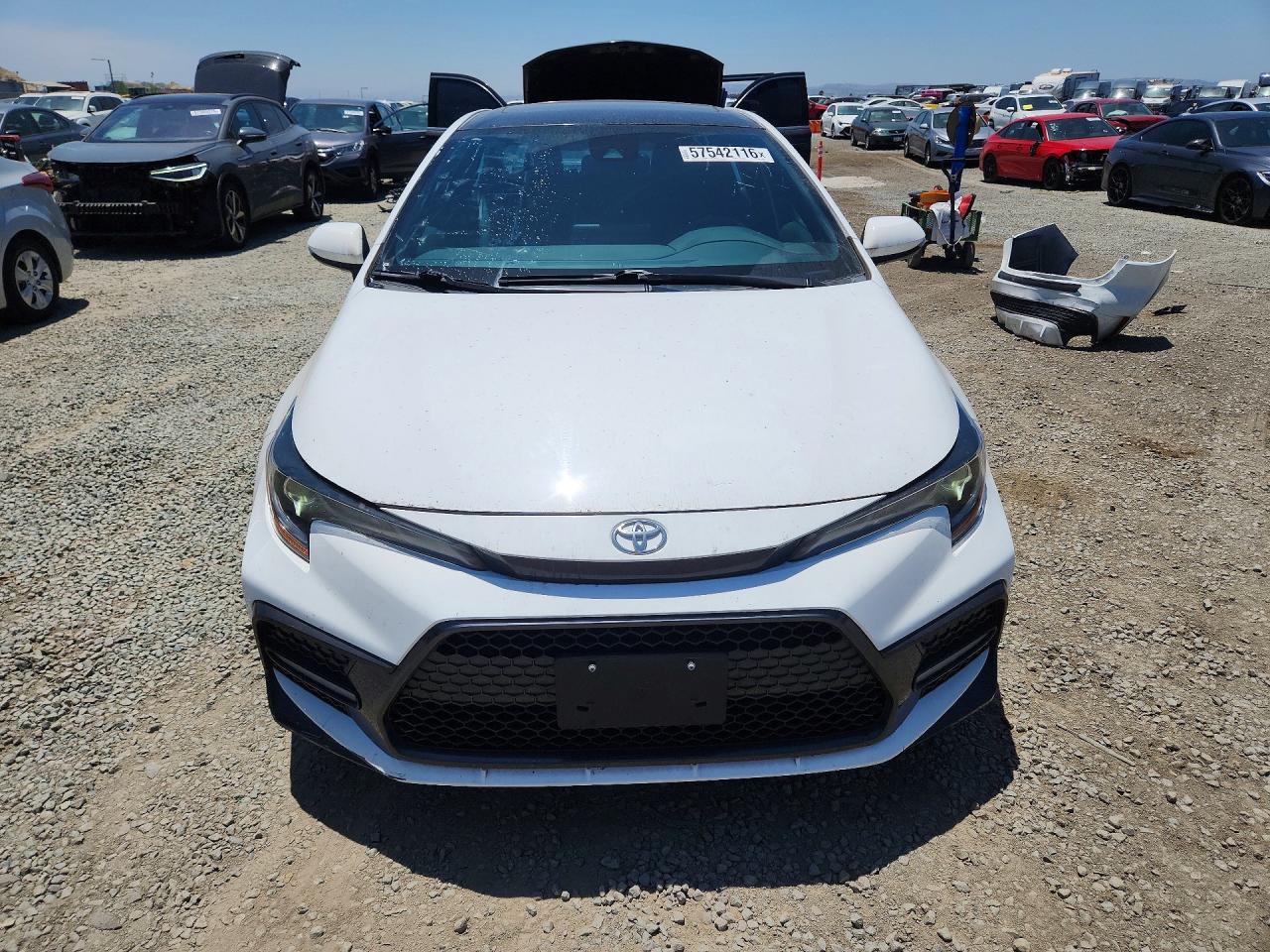 2022 Toyota Corolla Se White vin: 5YFP4MCE1NP129508