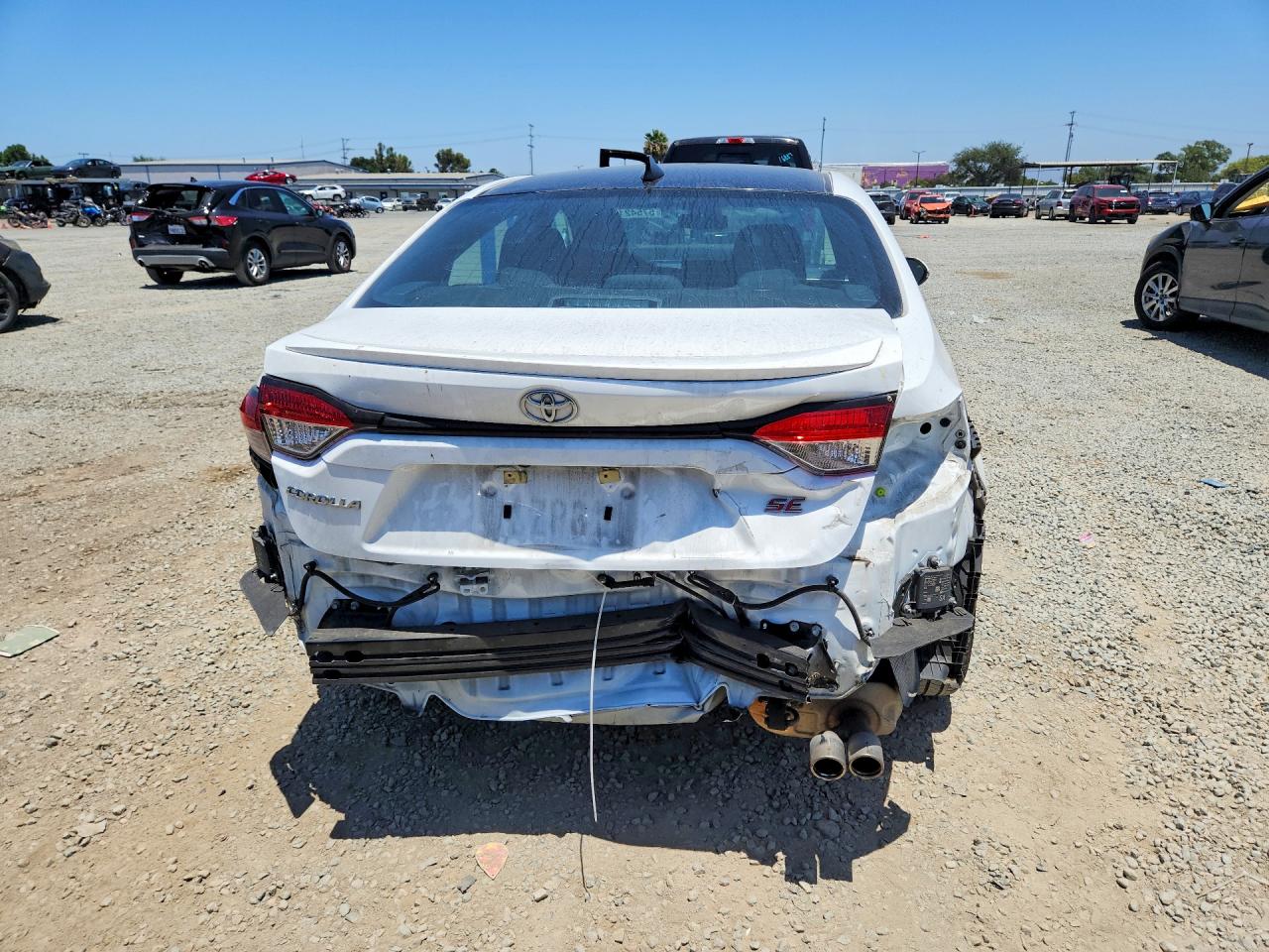 2022 Toyota Corolla Se White vin: 5YFP4MCE1NP129508