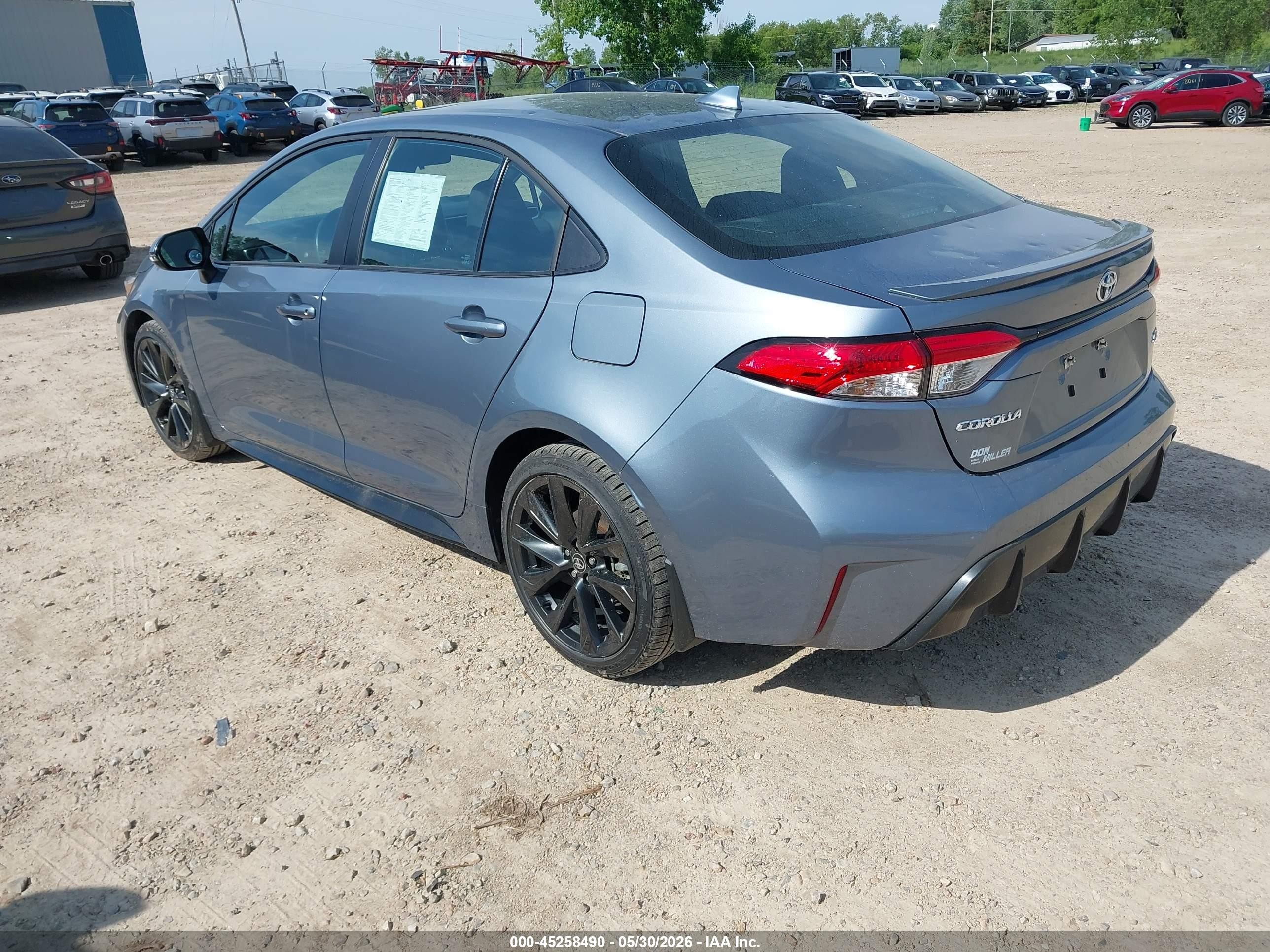 2023 Toyota Corolla Se Light Blue vin: 5YFP4MCE4PP144281
