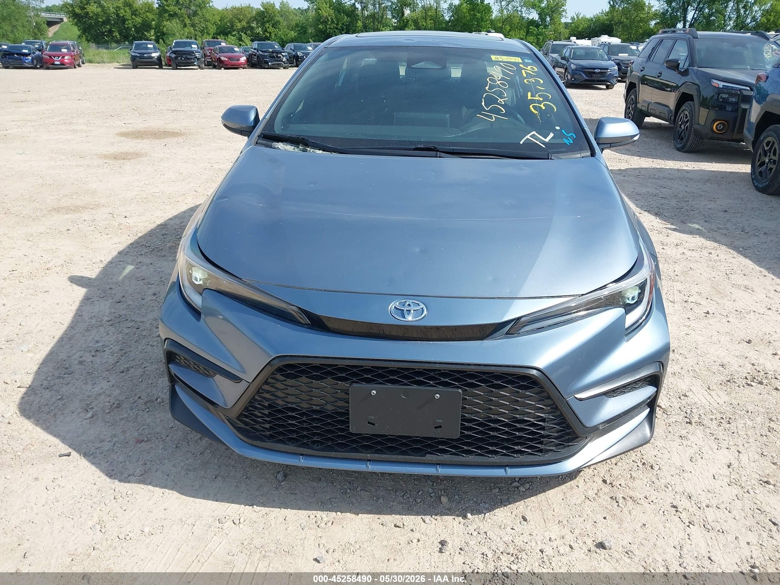 2023 Toyota Corolla Se Light Blue vin: 5YFP4MCE4PP144281