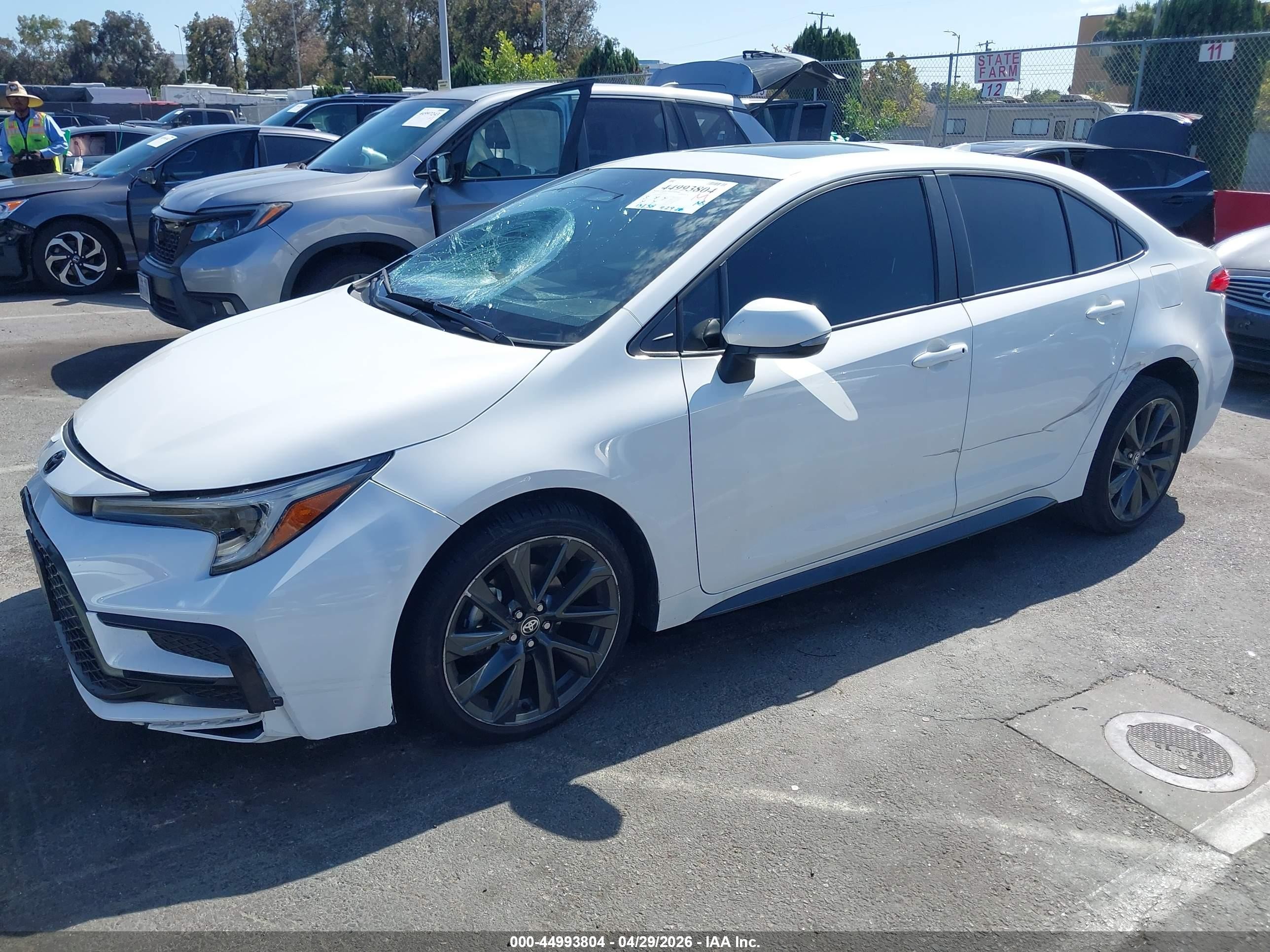 2024 Toyota Corolla Se White vin: 5YFP4MCE8RP213279