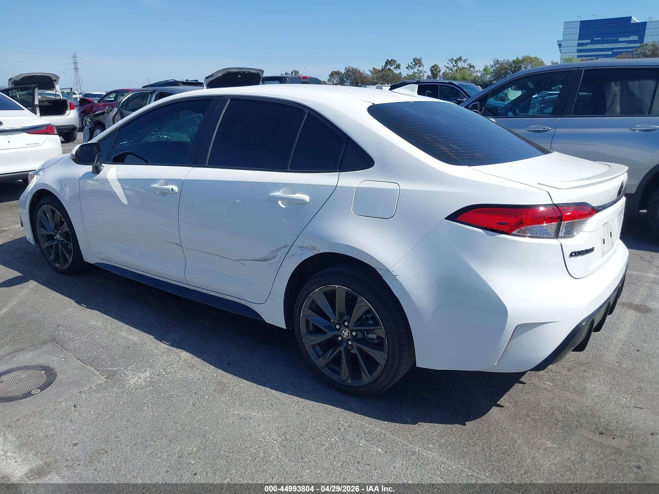 2024 Toyota Corolla Se White vin: 5YFP4MCE8RP213279