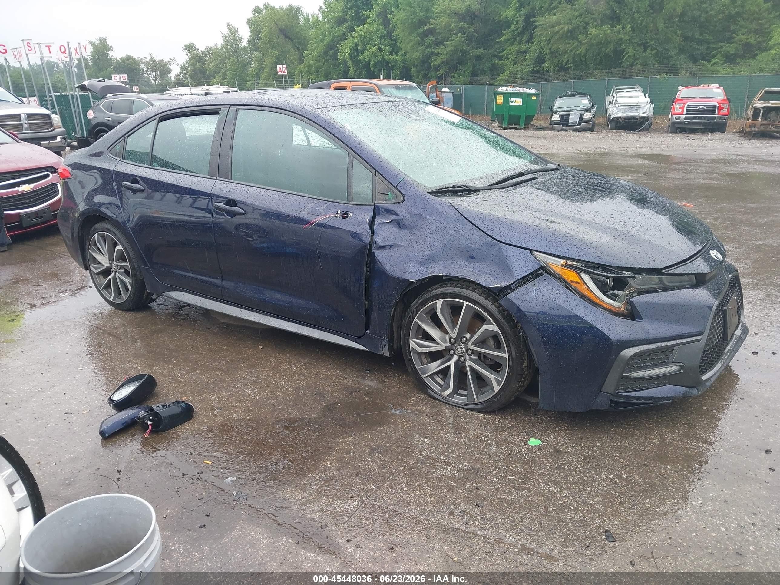 2021 Toyota Corolla Se Blue vin: 5YFP4MCEXMP076743