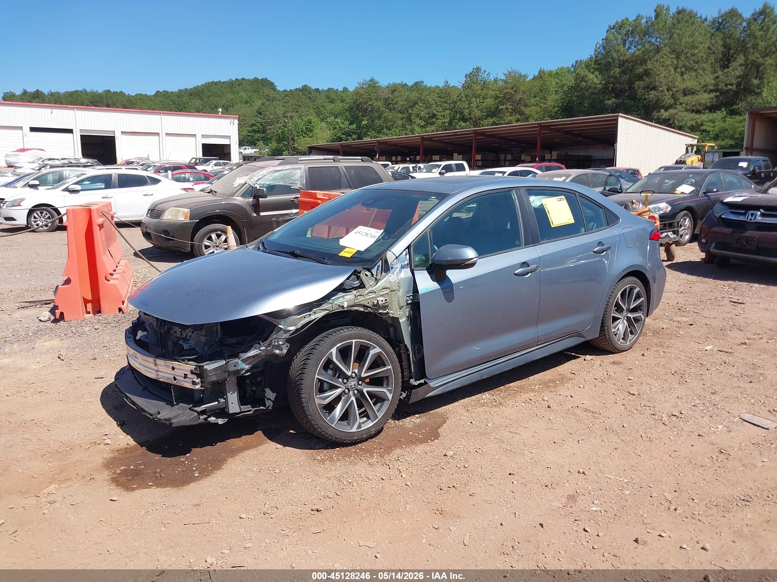 2020 Toyota Corolla Se Light Blue vin: 5YFP4RCE4LP054135