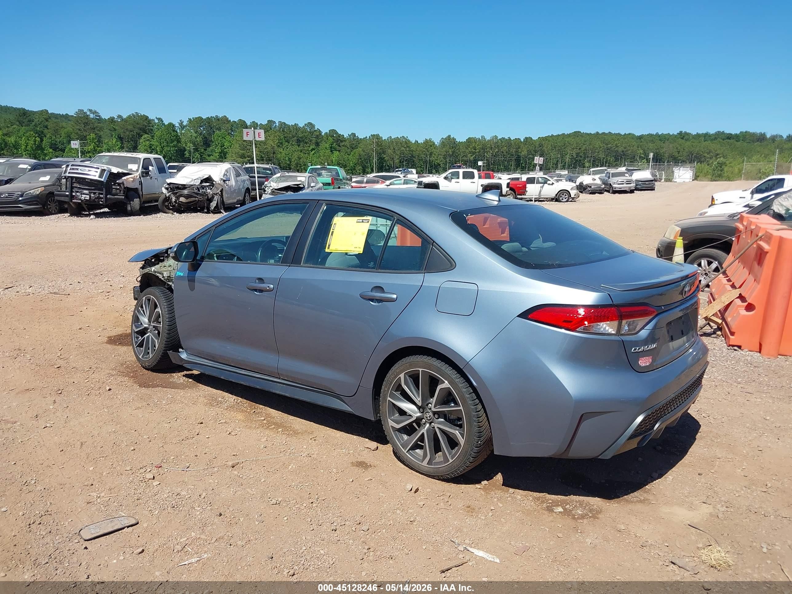2020 Toyota Corolla Se Light Blue vin: 5YFP4RCE4LP054135