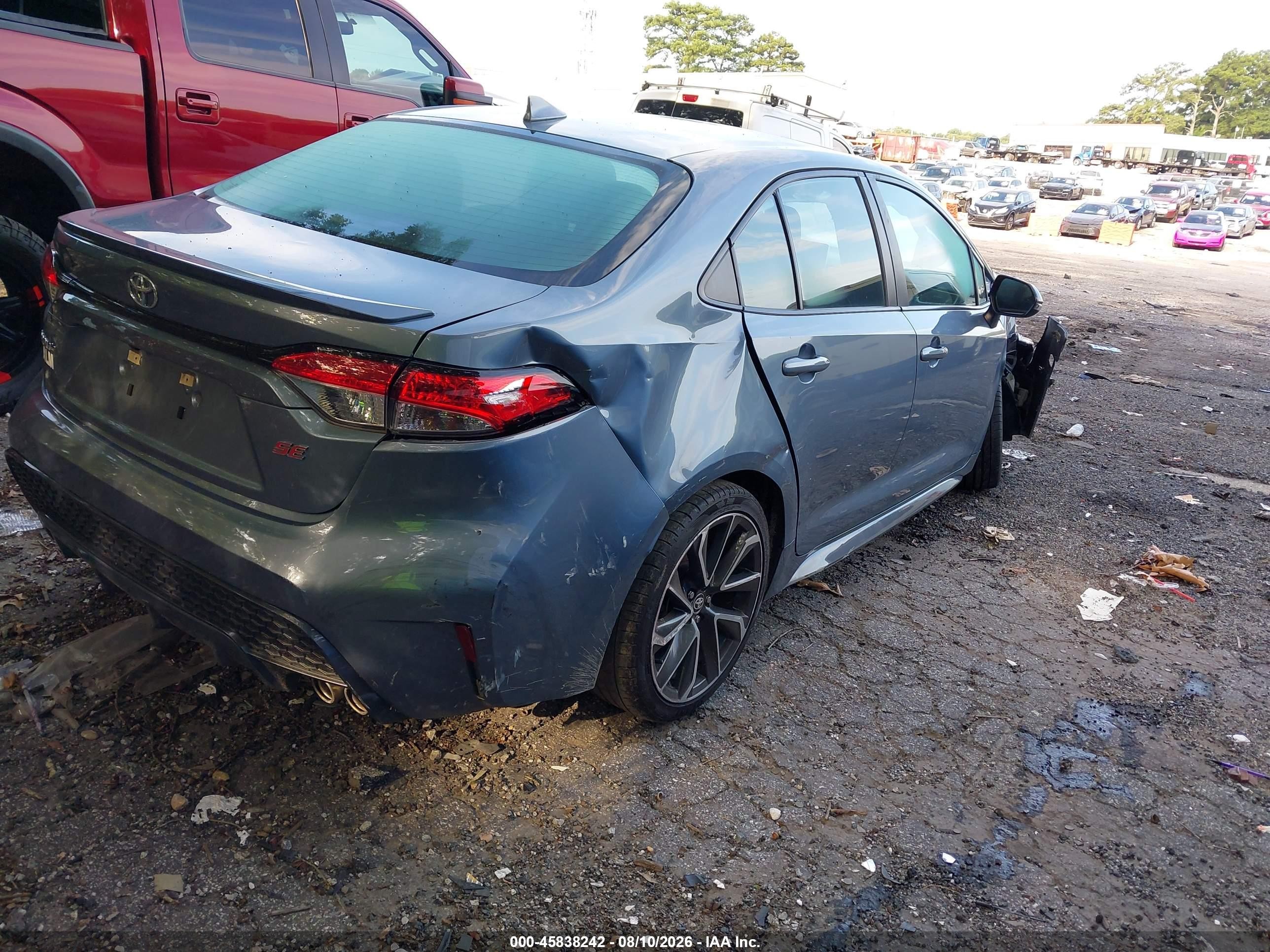 2020 Toyota Corolla Se Blue vin: 5YFP4RCE5LP003209