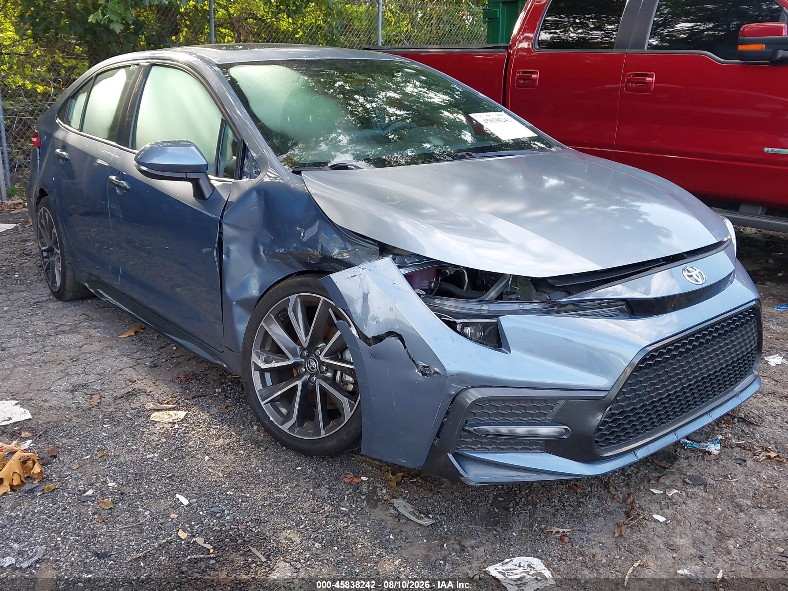 2020 Toyota Corolla Se Blue vin: 5YFP4RCE5LP003209