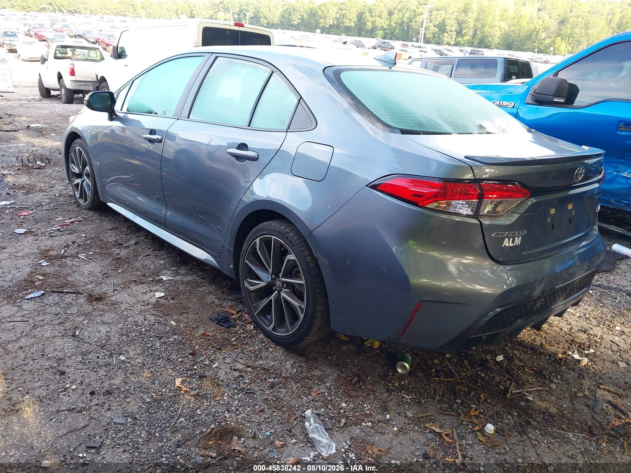 2020 Toyota Corolla Se Blue vin: 5YFP4RCE5LP003209