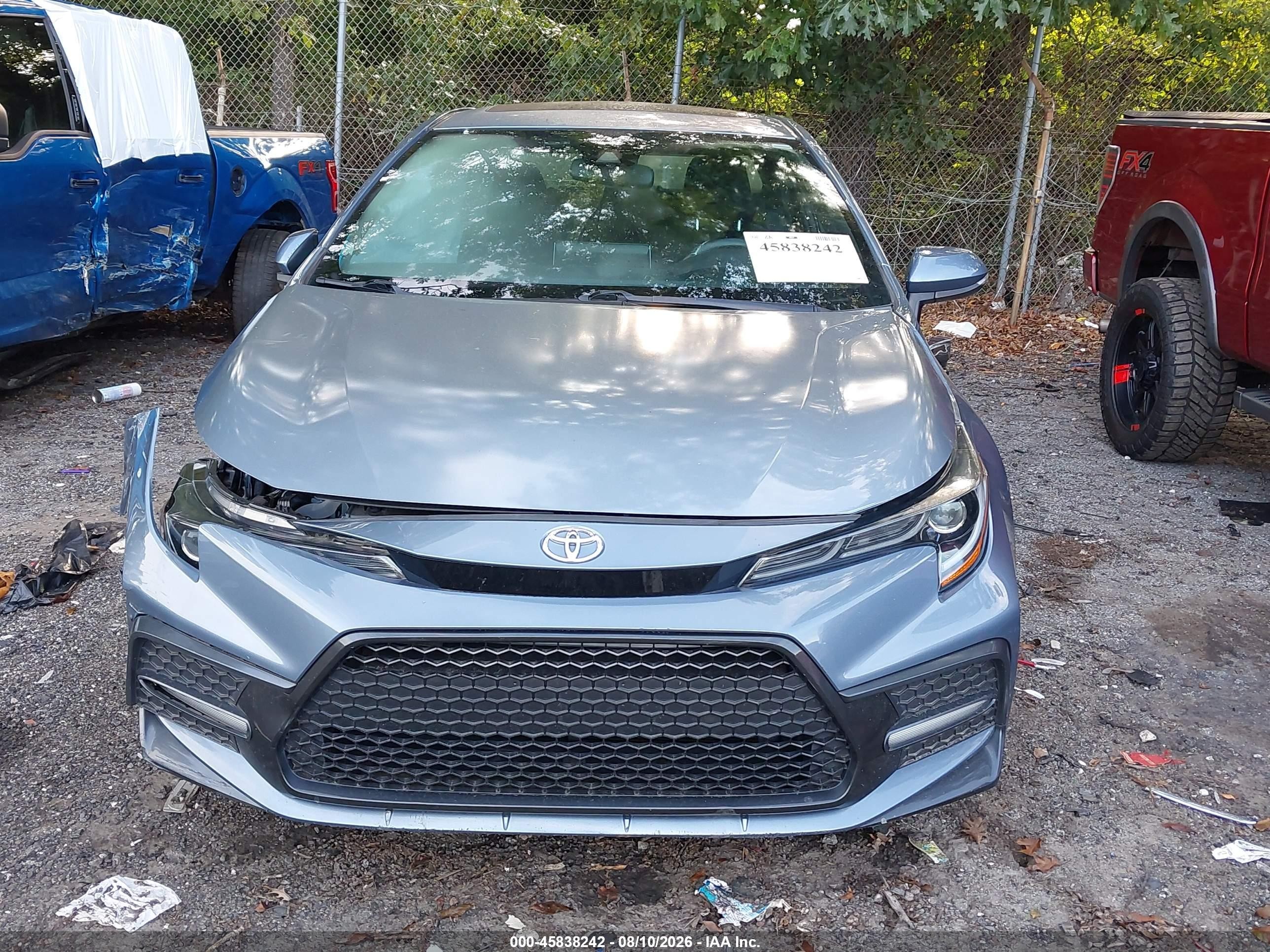 2020 Toyota Corolla Se Blue vin: 5YFP4RCE5LP003209