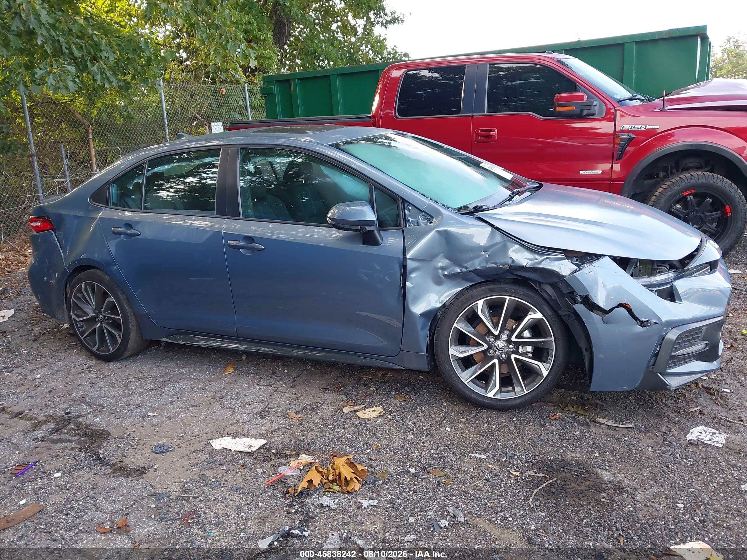 2020 Toyota Corolla Se Blue vin: 5YFP4RCE5LP003209