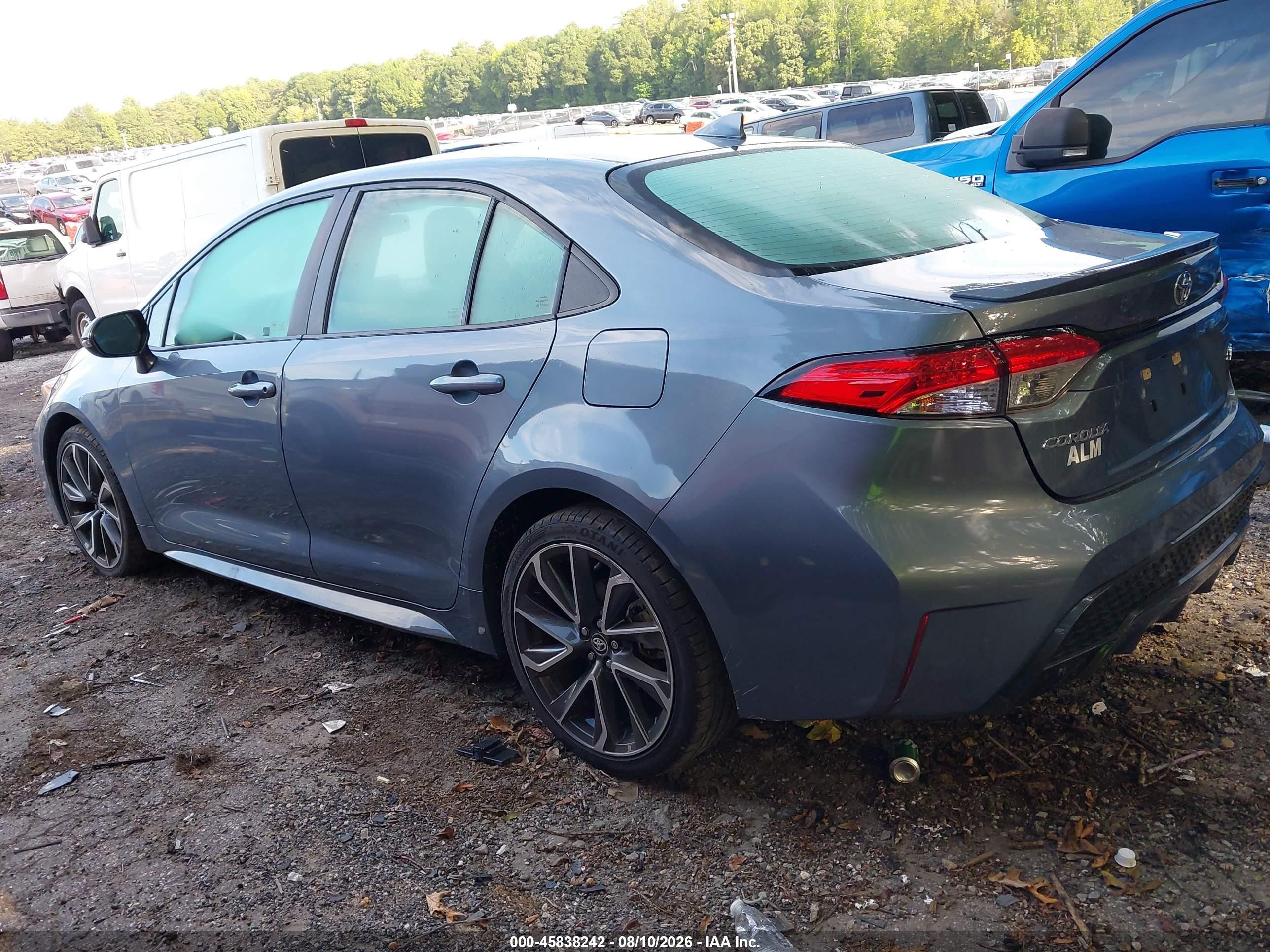 2020 Toyota Corolla Se Blue vin: 5YFP4RCE5LP003209