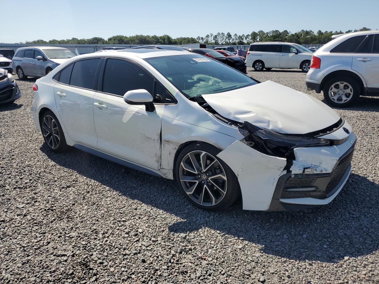 2020 Toyota Corolla Se White vin: 5YFP4RCEXLP036514