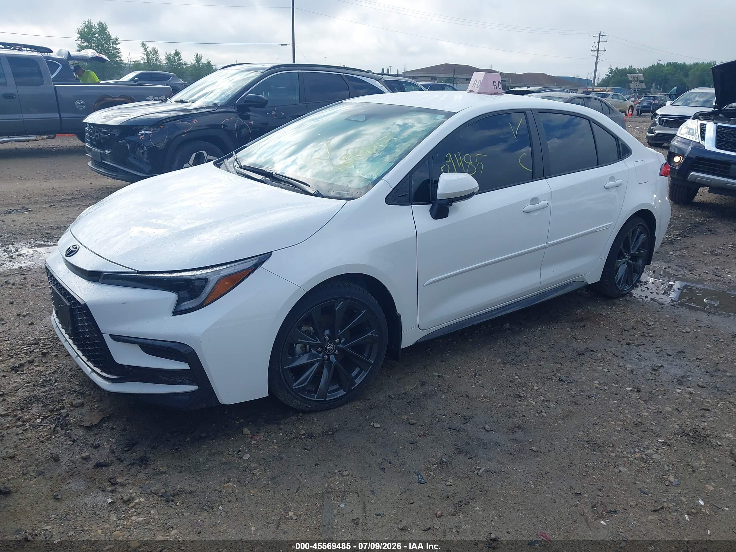 2025 Toyota Corolla Se White vin: 5YFS4MCE0SP237298