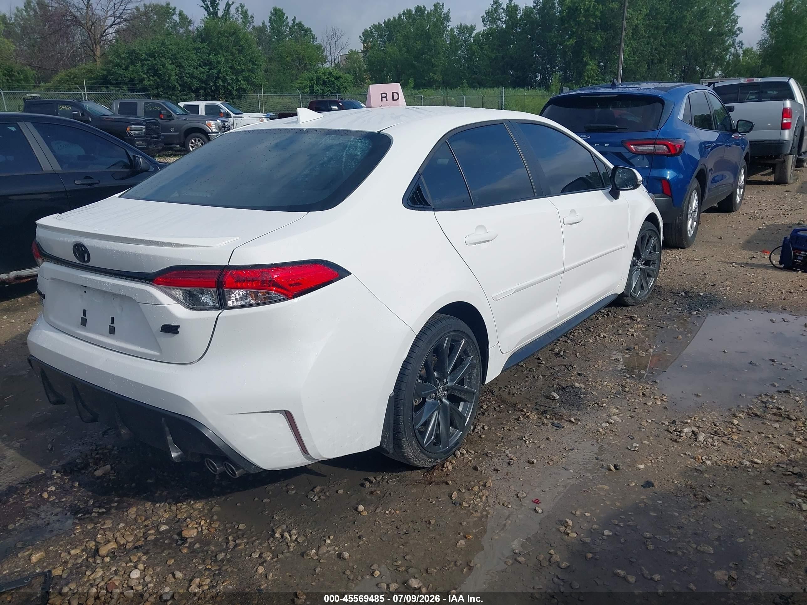 2025 Toyota Corolla Se White vin: 5YFS4MCE0SP237298