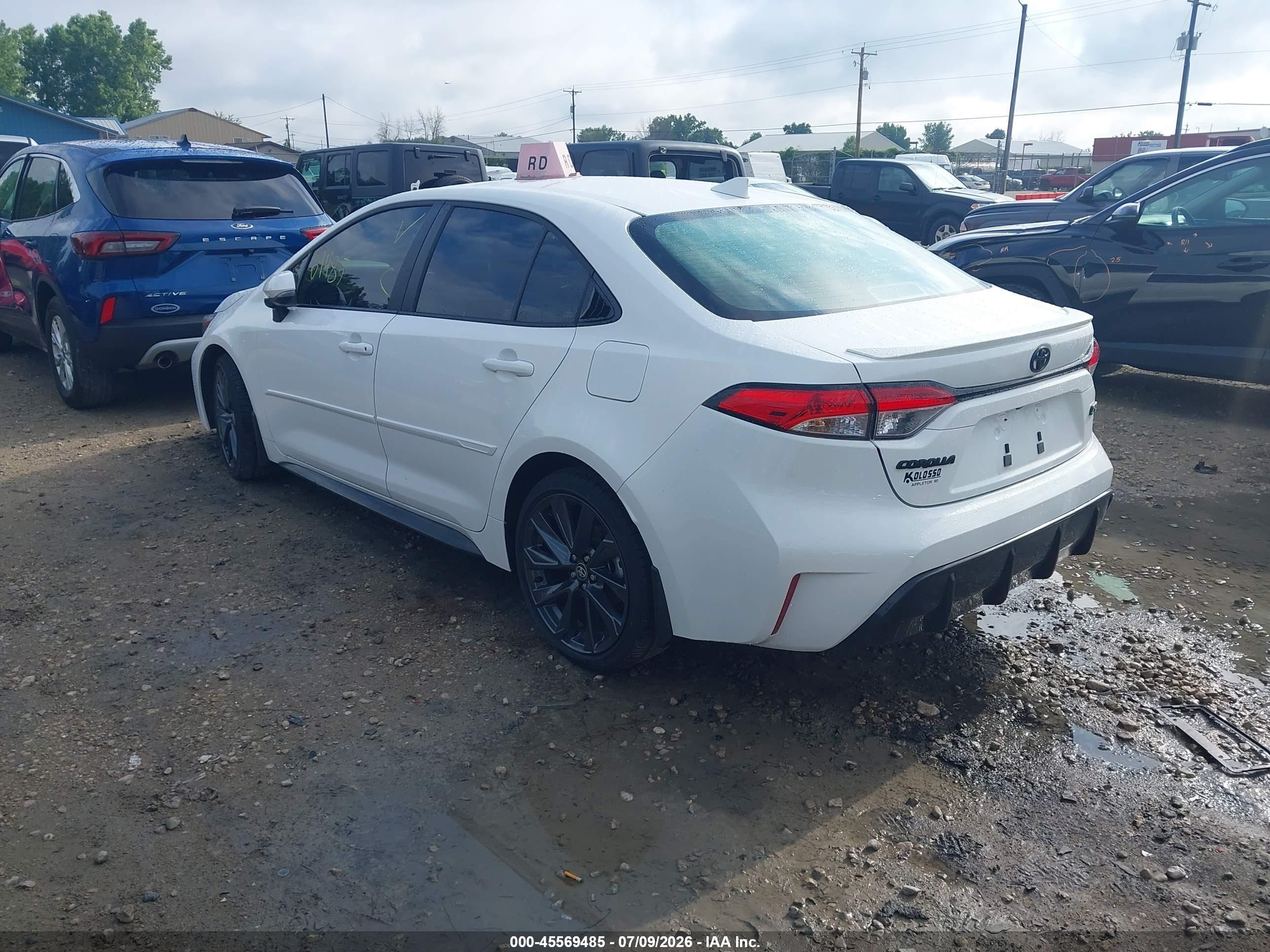 2025 Toyota Corolla Se White vin: 5YFS4MCE0SP237298
