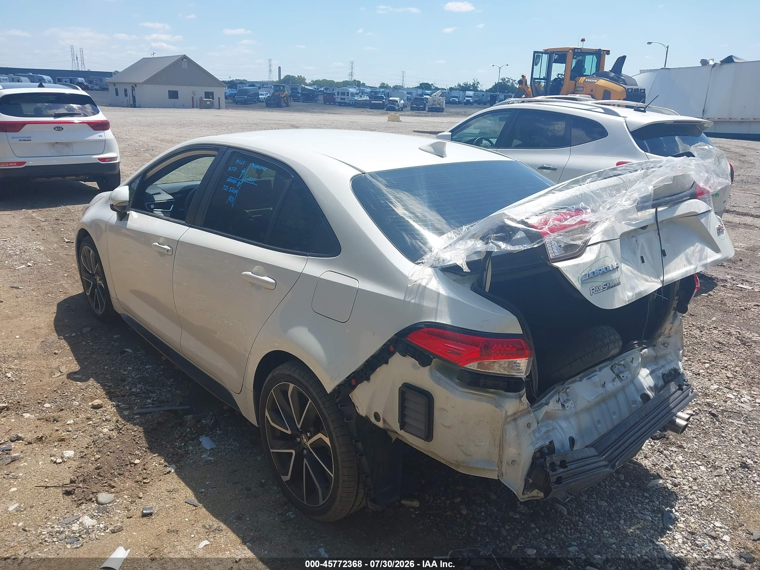 2021 Toyota Corolla Se White vin: 5YFS4MCE1MP063437