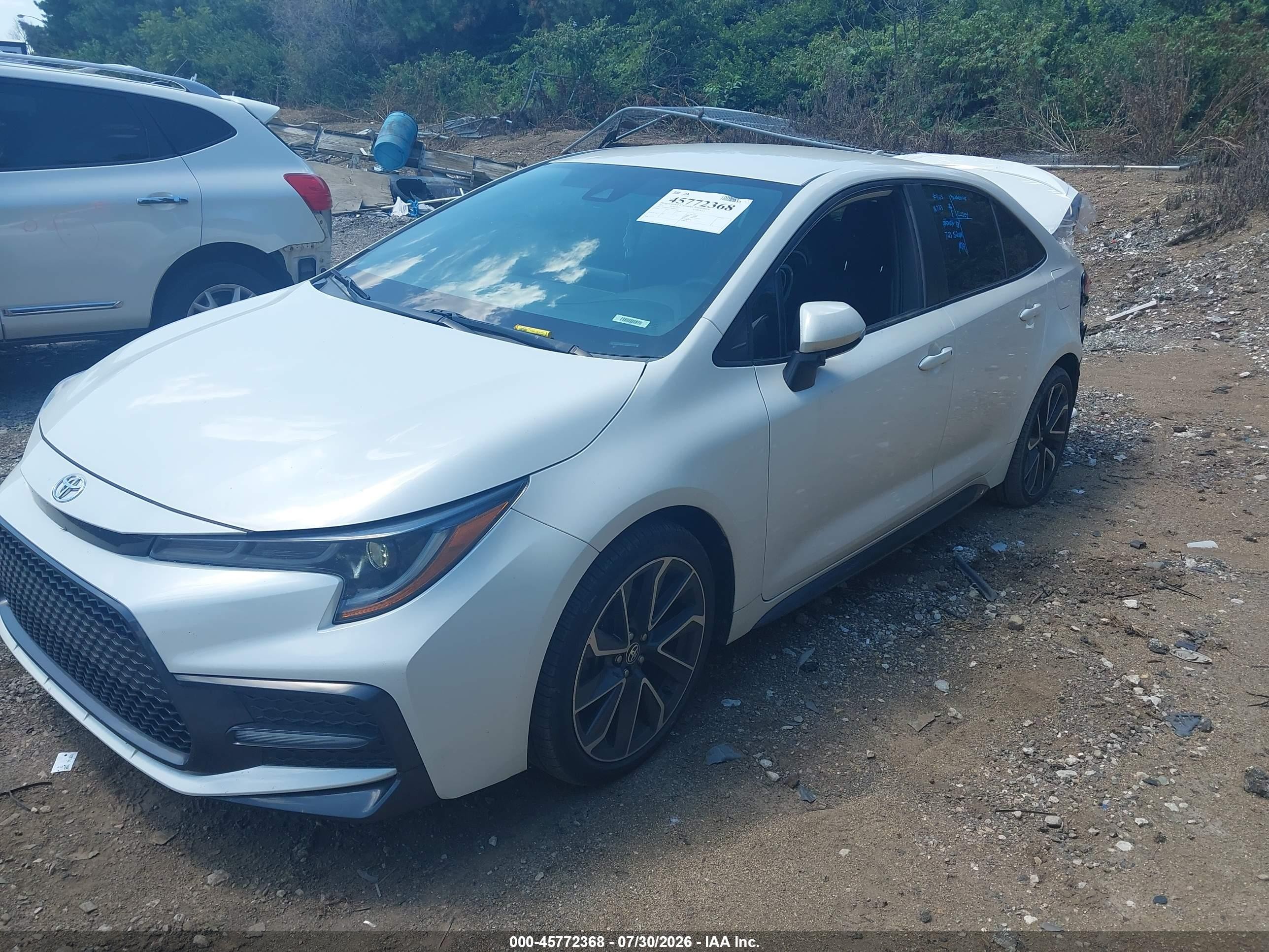 2021 Toyota Corolla Se White vin: 5YFS4MCE1MP063437