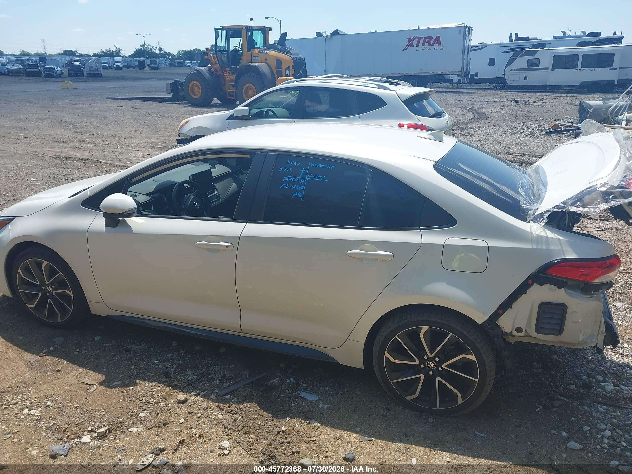 2021 Toyota Corolla Se White vin: 5YFS4MCE1MP063437