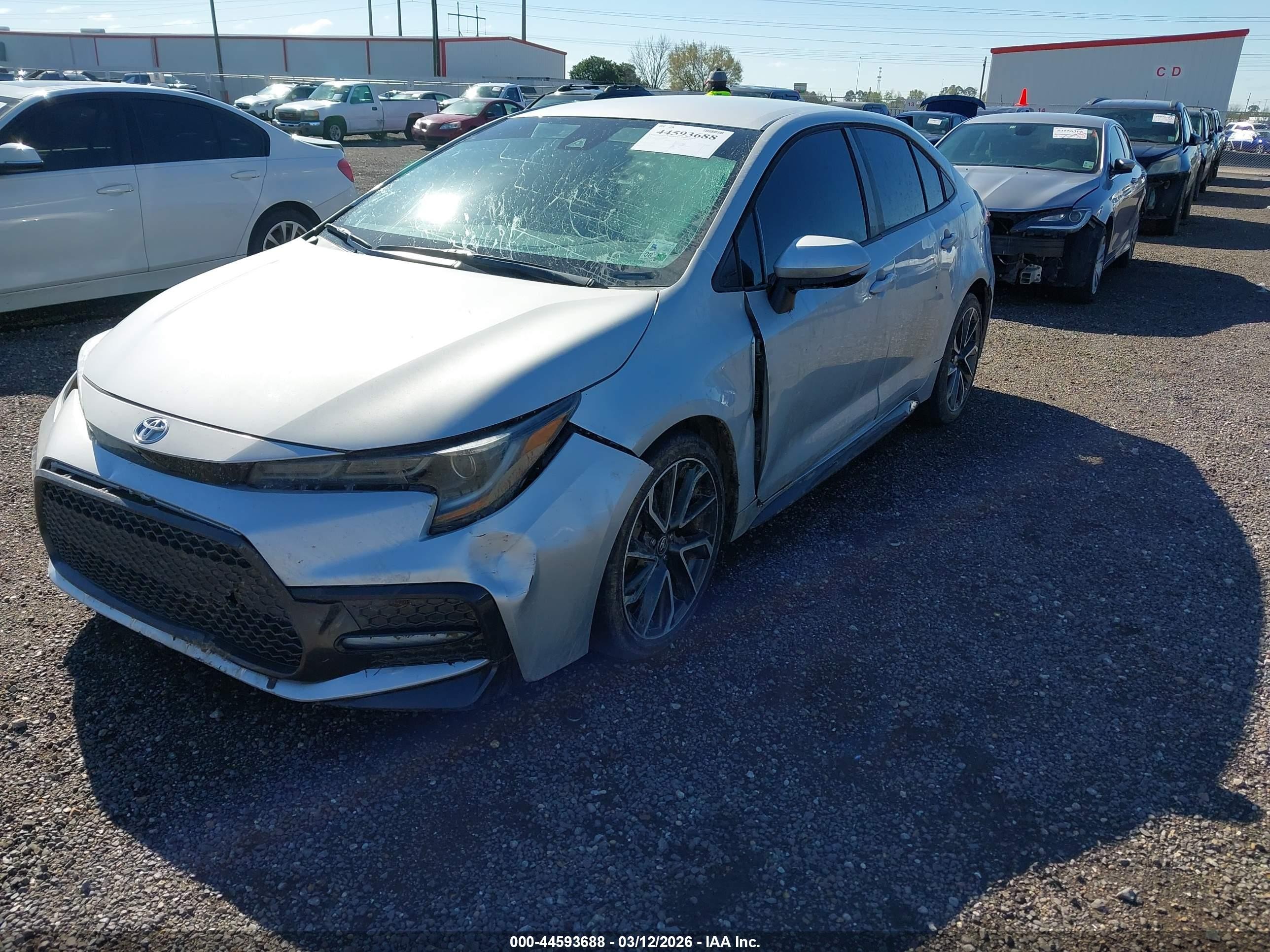 2021 Toyota Corolla Se Silver vin: 5YFS4MCE1MP088449