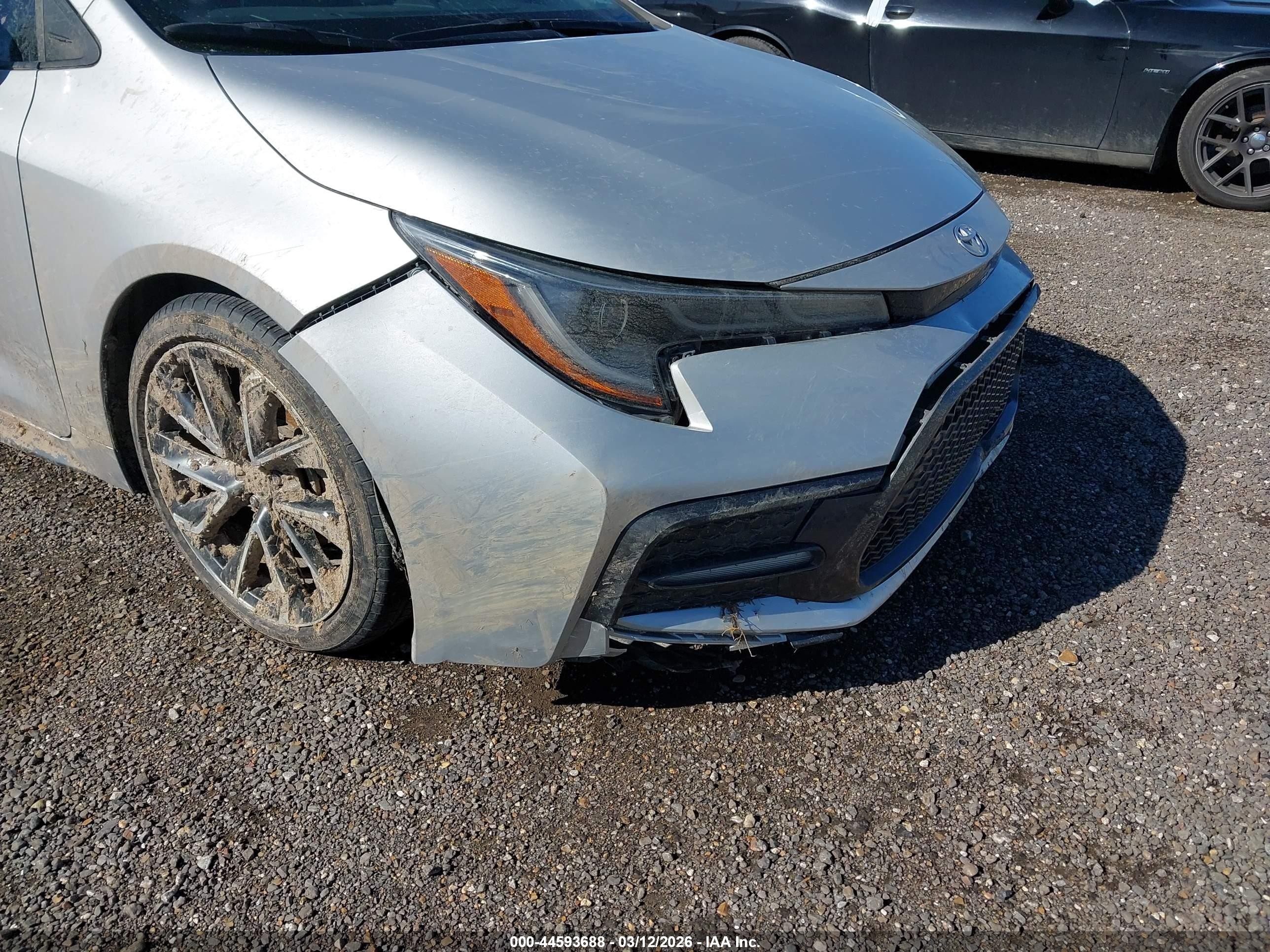 2021 Toyota Corolla Se Silver vin: 5YFS4MCE1MP088449