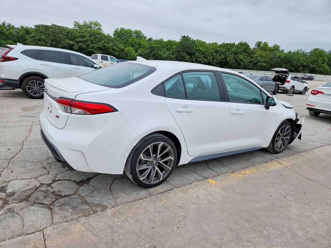 2021 Toyota Corolla Se White vin: 5YFS4MCE2MP079016