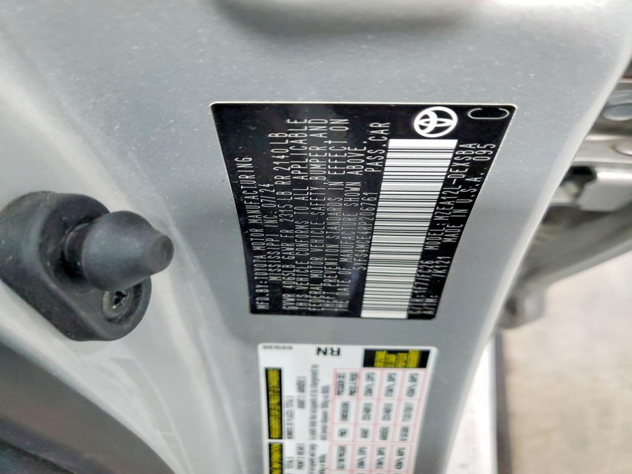 2024 Toyota Corolla Se Silver vin: 5YFS4MCE4RP206761