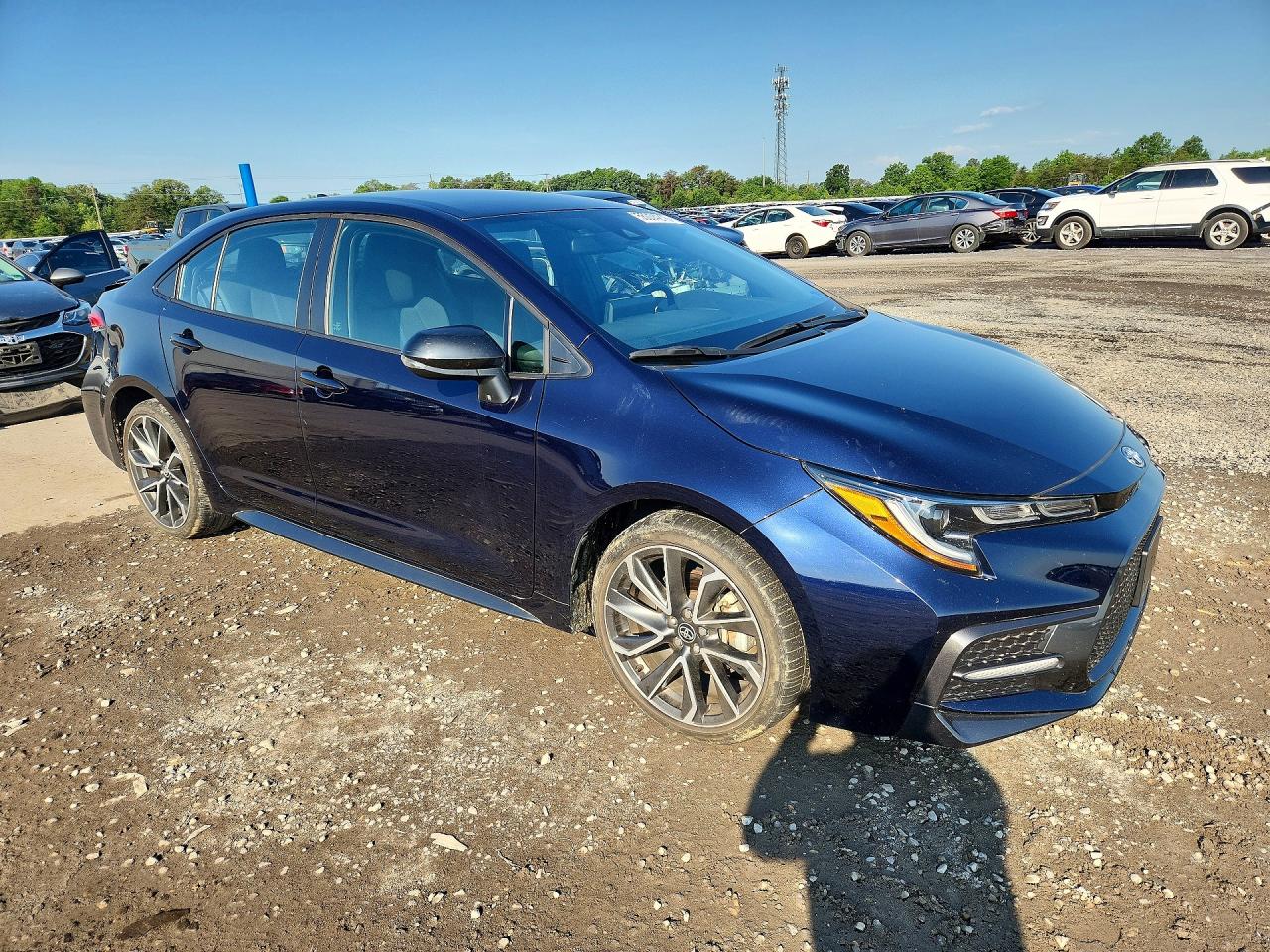 2022 Toyota Corolla Se Blue vin: 5YFS4MCE5NP139243