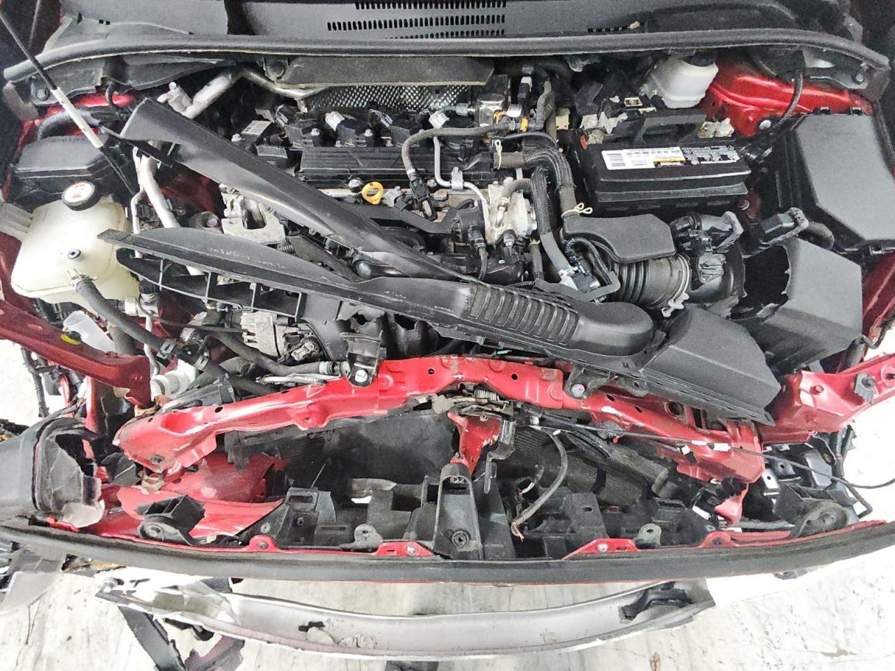 2021 Toyota Corolla Se Red vin: 5YFS4MCE6MP085370 Damage: Right Apron, Kinked, > 12 Inches