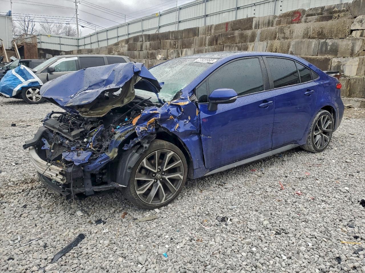 2021 Toyota Corolla Se Blue vin: 5YFS4MCE7MP070781