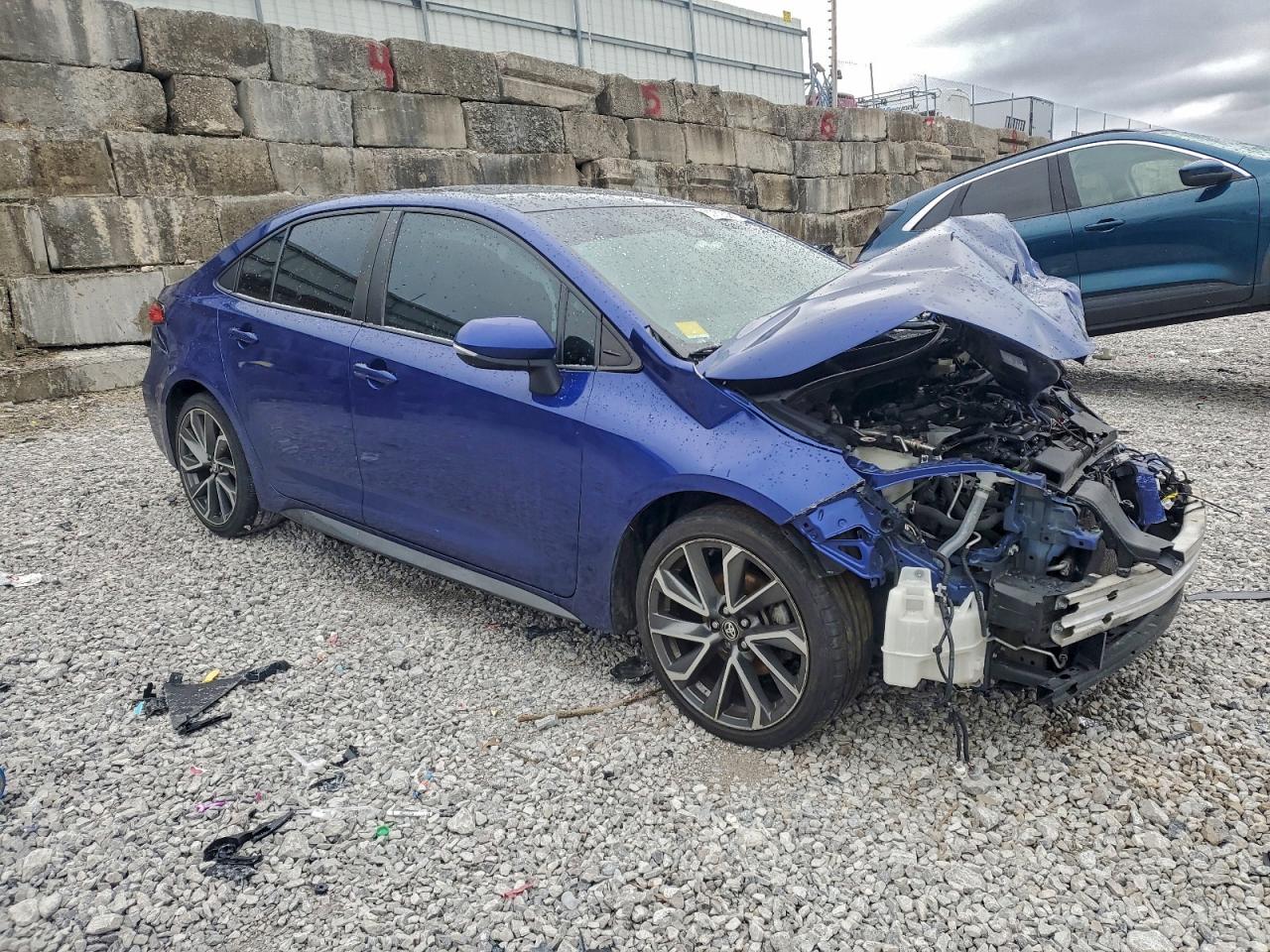2021 Toyota Corolla Se Blue vin: 5YFS4MCE7MP070781