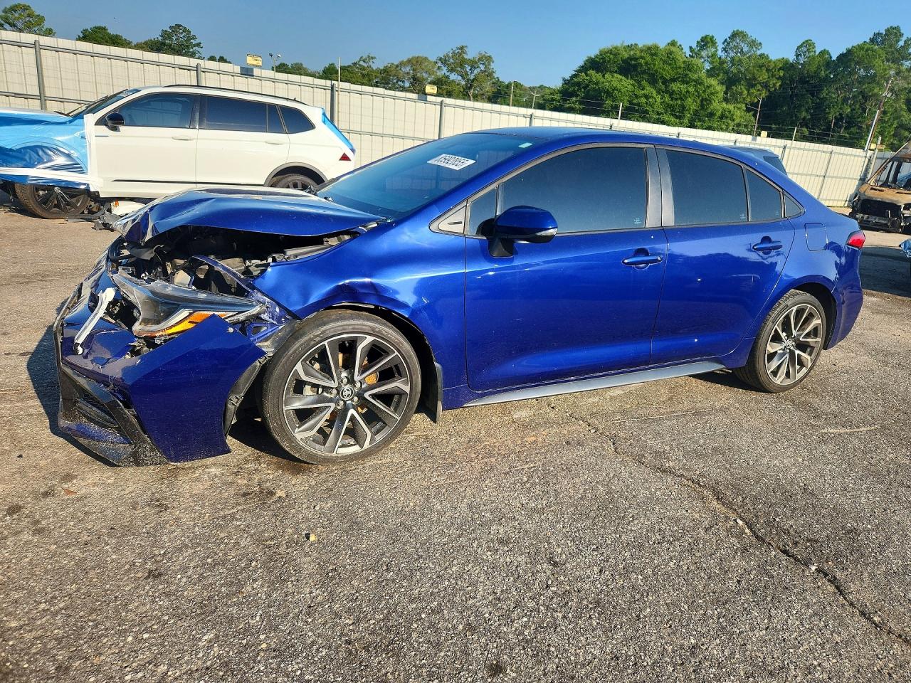 2021 Toyota Corolla Se Blue vin: 5YFS4MCE8MP087203