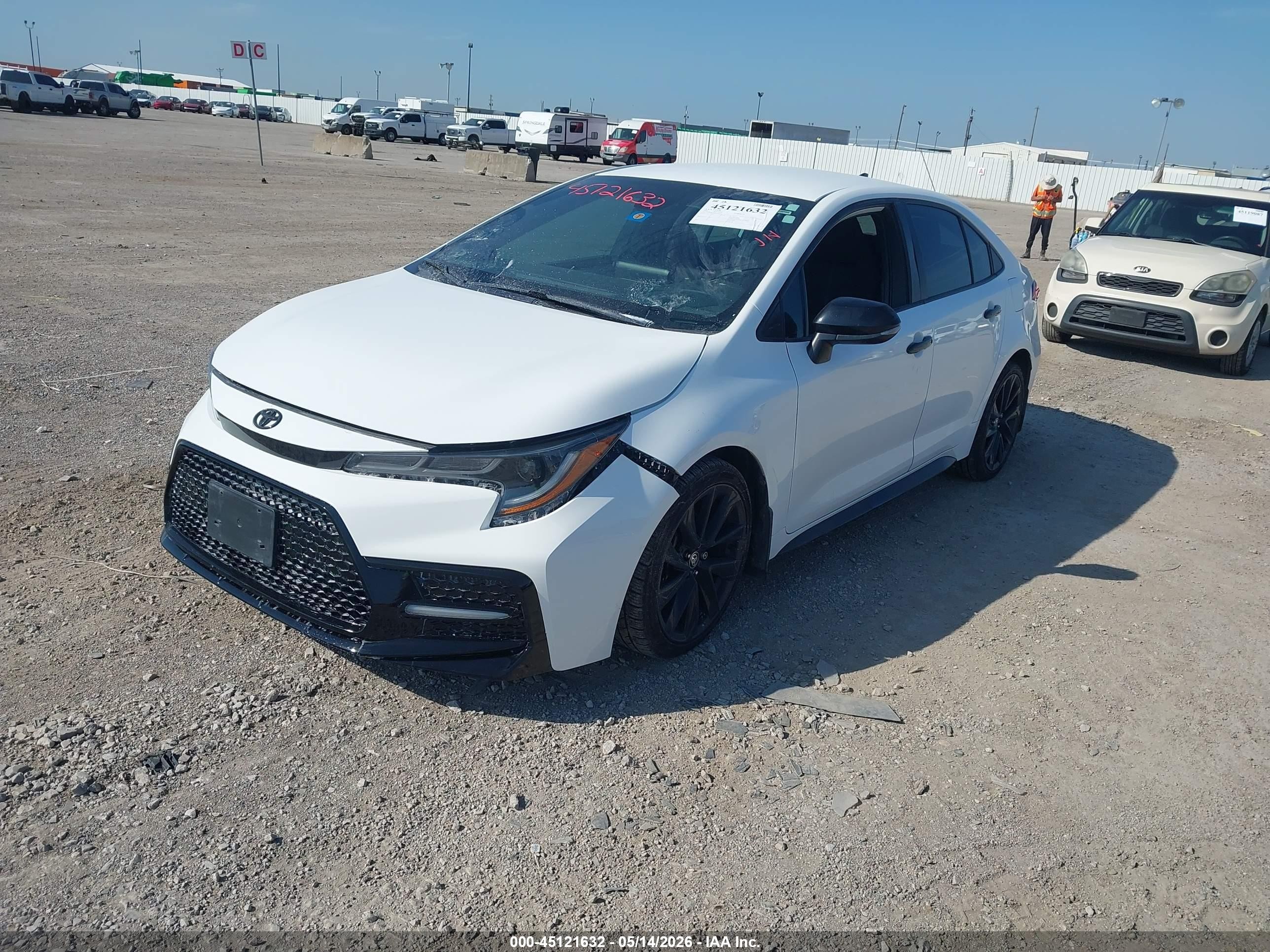 2022 Toyota Corolla Se Nightshade Edition White vin: 5YFS4MCE9NP101675