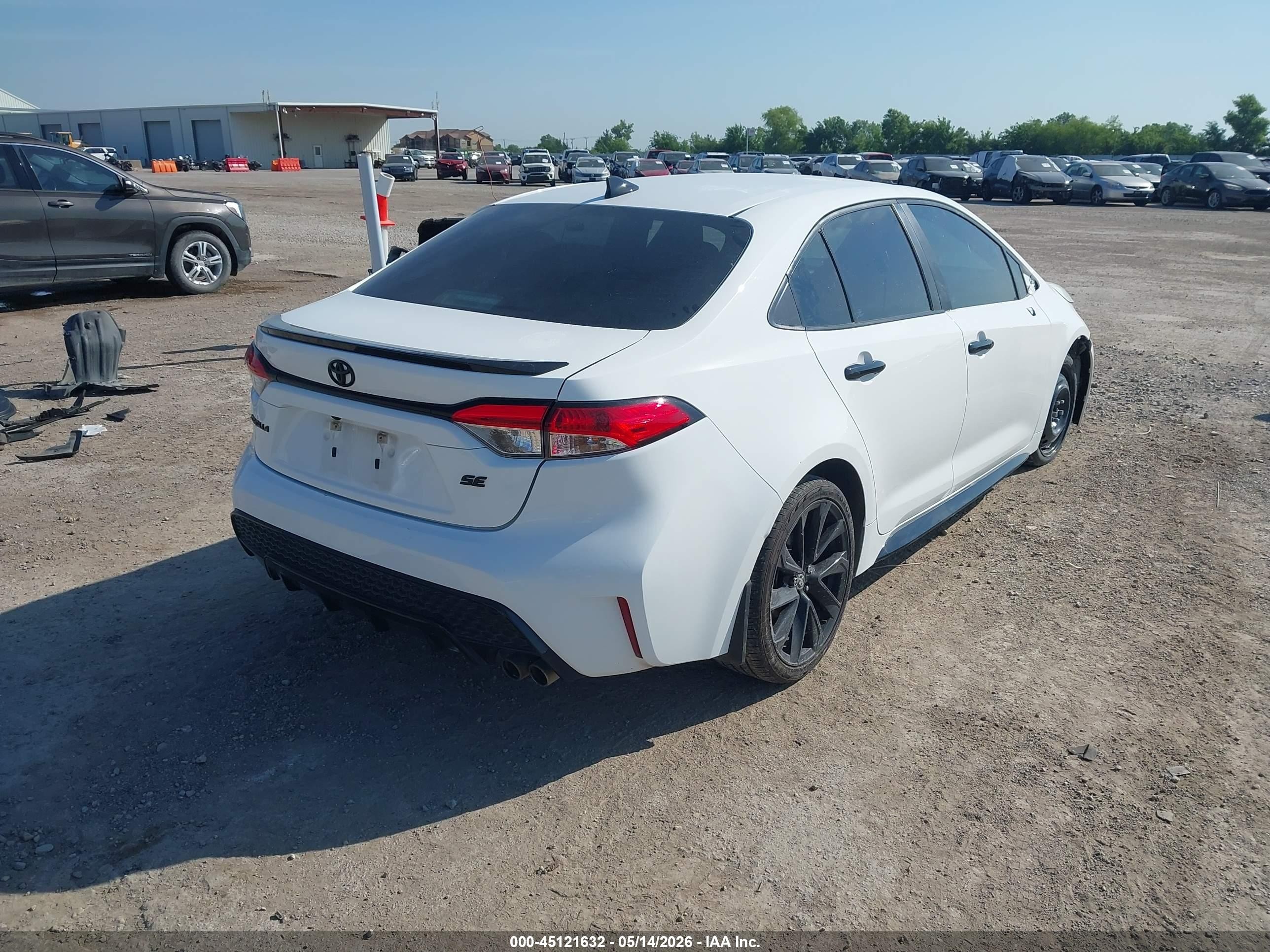 2022 Toyota Corolla Se Nightshade Edition White vin: 5YFS4MCE9NP101675