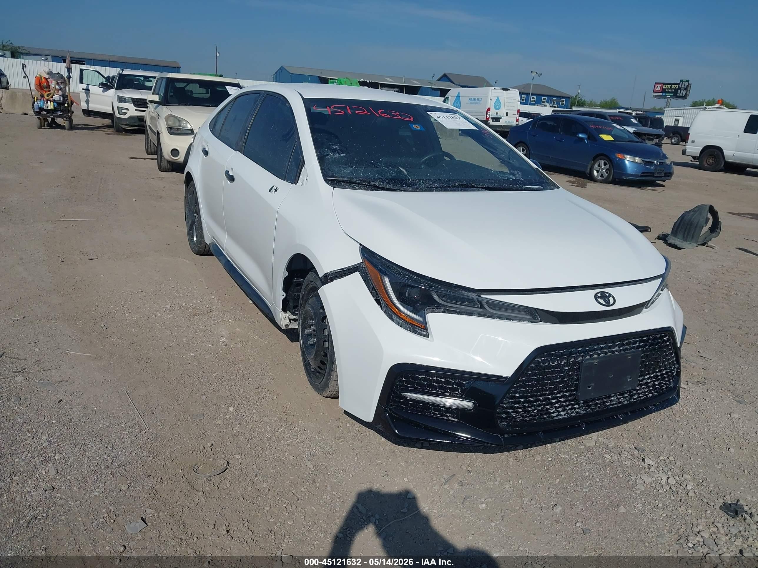 2022 Toyota Corolla Se Nightshade Edition White vin: 5YFS4MCE9NP101675