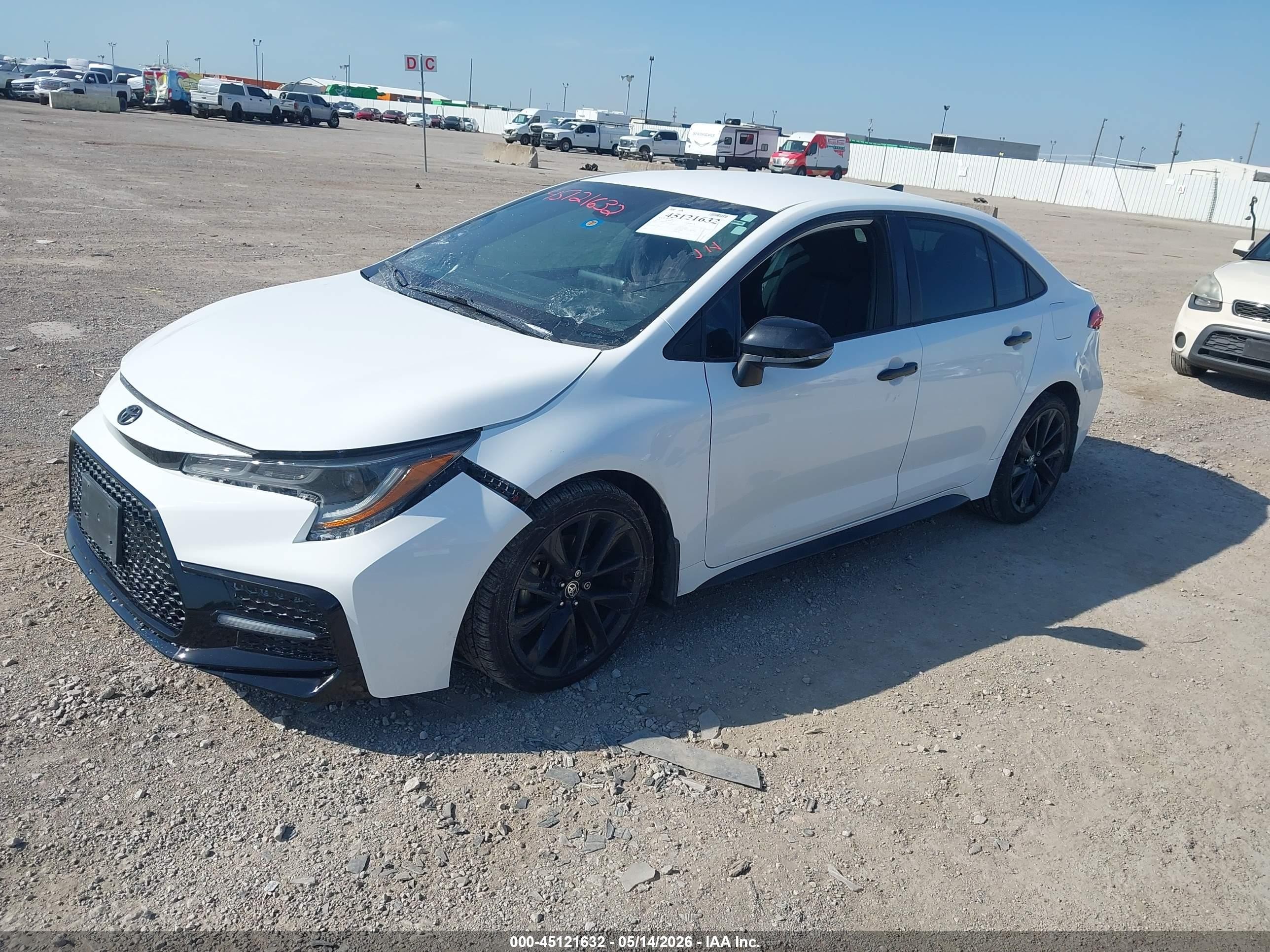 2022 Toyota Corolla Se Nightshade Edition White vin: 5YFS4MCE9NP101675