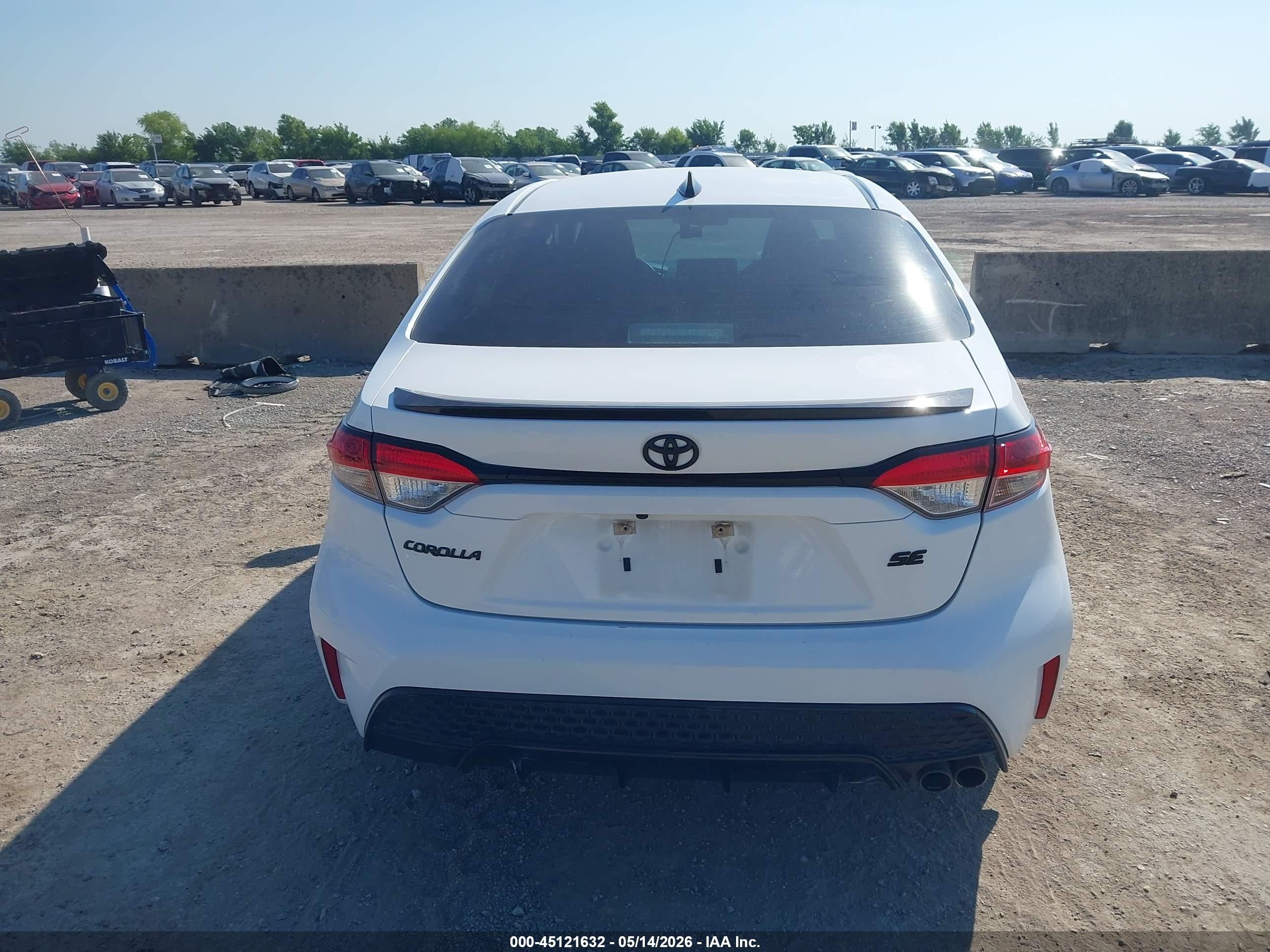 2022 Toyota Corolla Se Nightshade Edition White vin: 5YFS4MCE9NP101675