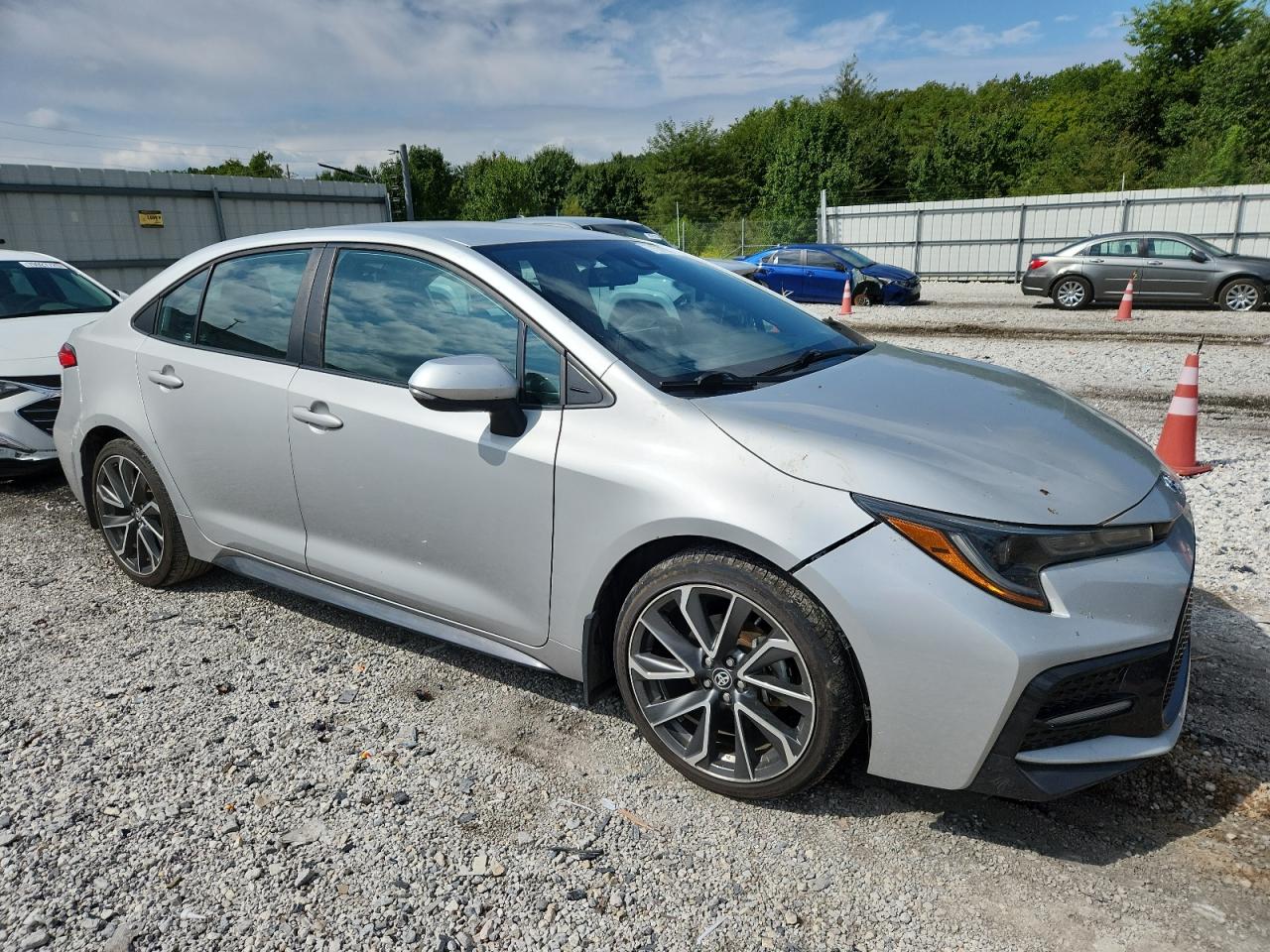 2022 Toyota Corolla Se Silver vin: 5YFS4MCE9NP111736
