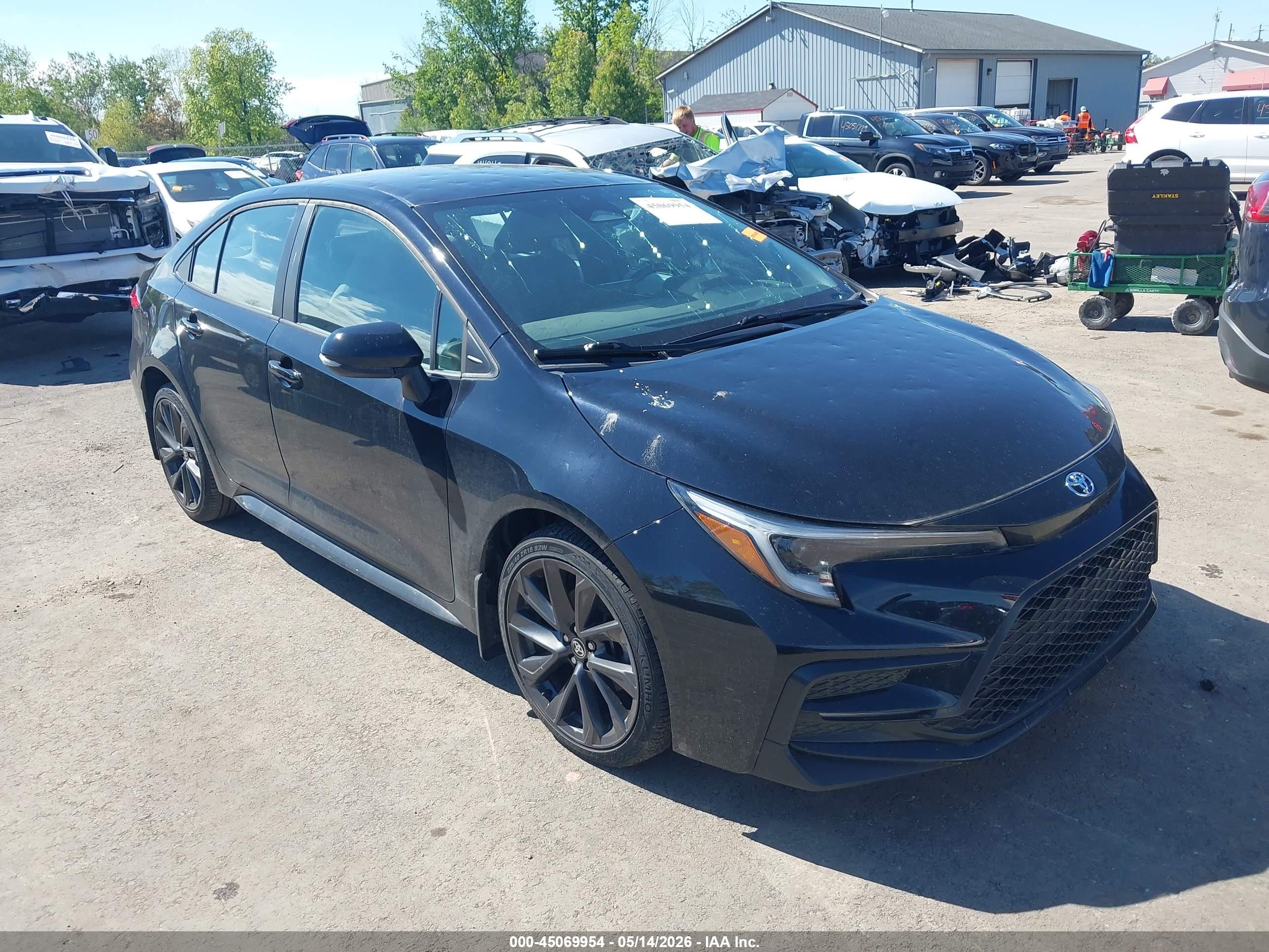 2023 Toyota Corolla Se Черный vin: 5YFS4MCEXPP149270