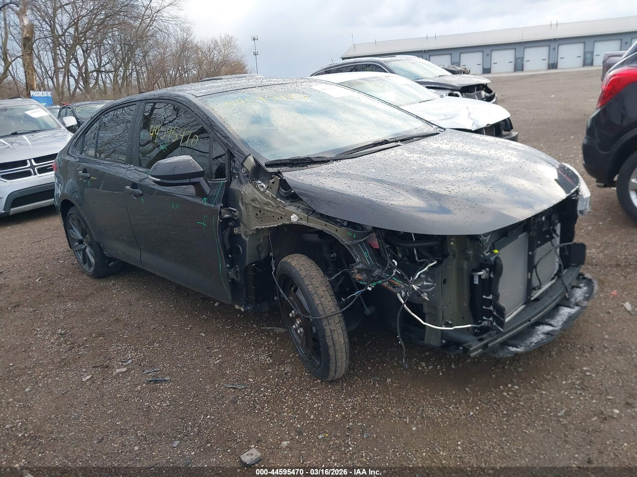 2025 Toyota Corolla Se Серый vin: 5YFS4MCEXSP239611