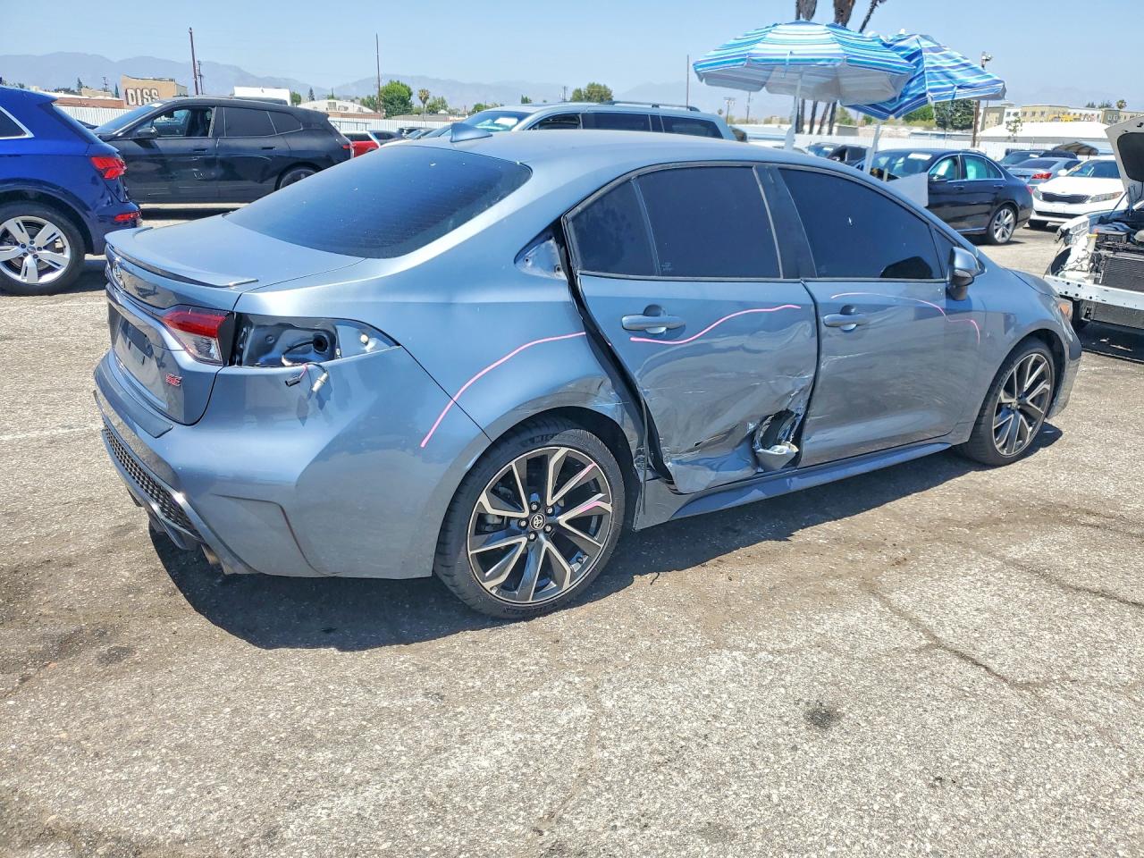 2020 Toyota Corolla Se Gray vin: 5YFS4RCE1LP031048