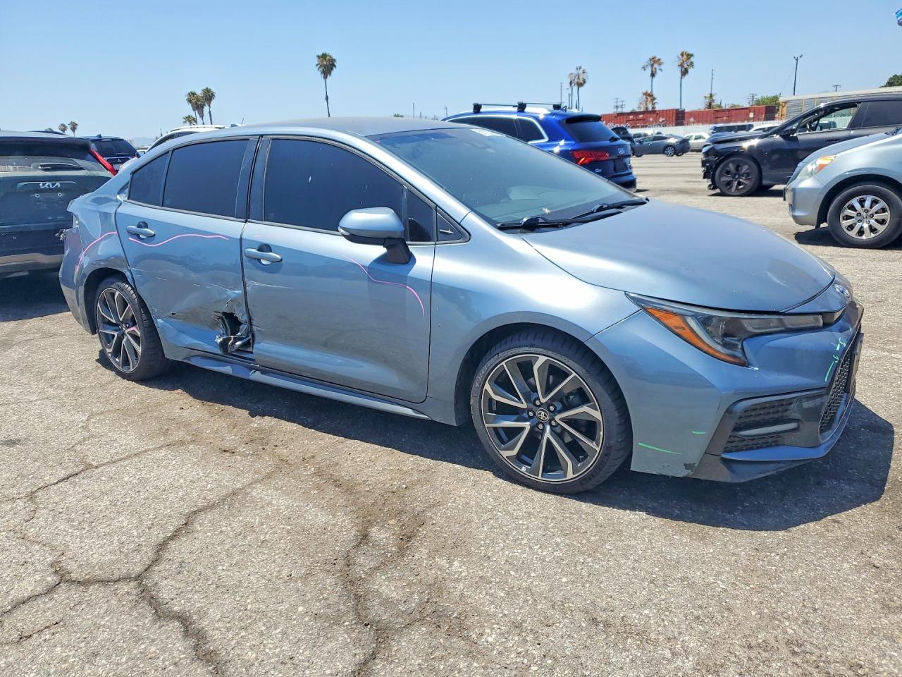 2020 Toyota Corolla Se Gray vin: 5YFS4RCE1LP031048