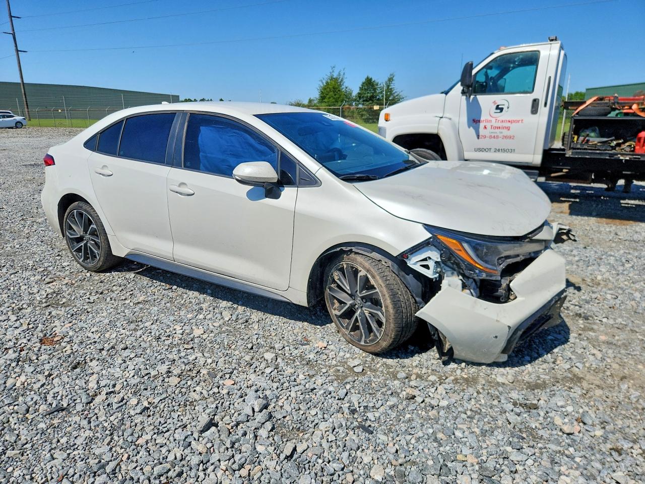 2020 Toyota Corolla Se White vin: 5YFS4RCE3LP037921